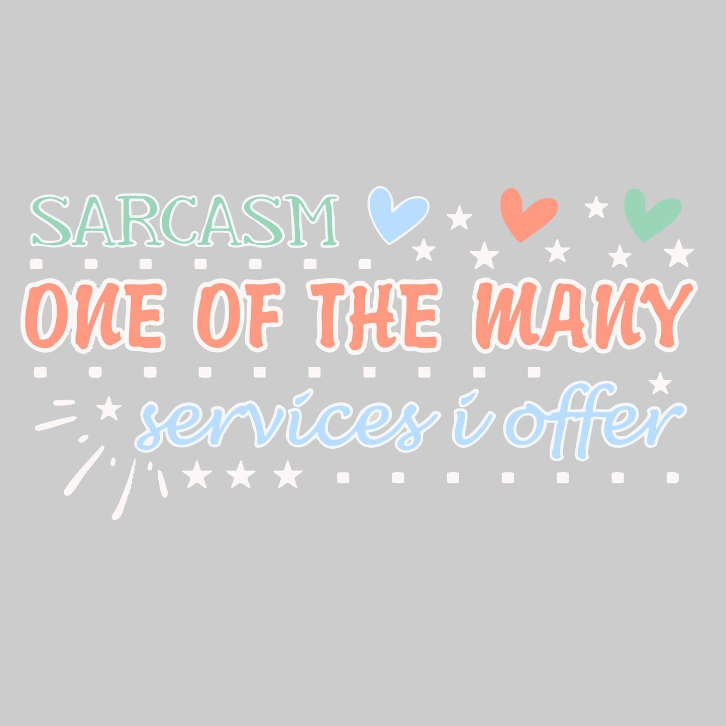 Sarcasm One of the Many Services I Offer | Youth Long Sleeve Performance T-Shirts | 100% Polyester
