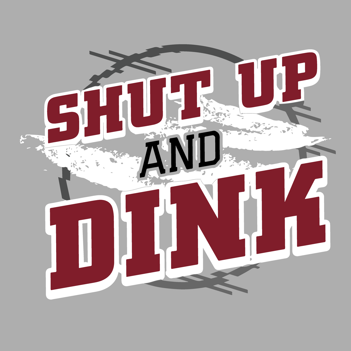 Shut Up And Dink | Women’s Long Sleeve V-Neck Pickleball Shirt | 100% Polyester