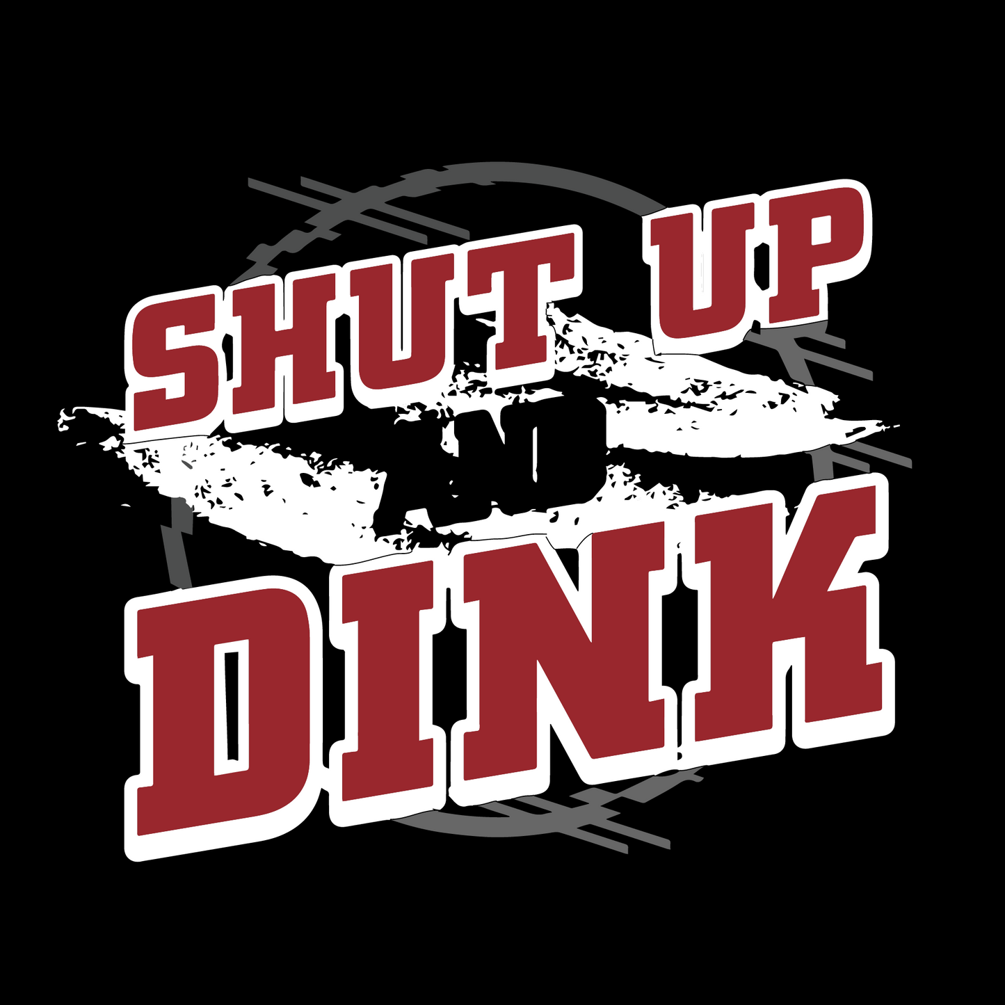 Shut Up and Dink | Pickleball Court Towels | Grommeted 100% Cotton Terry Velour