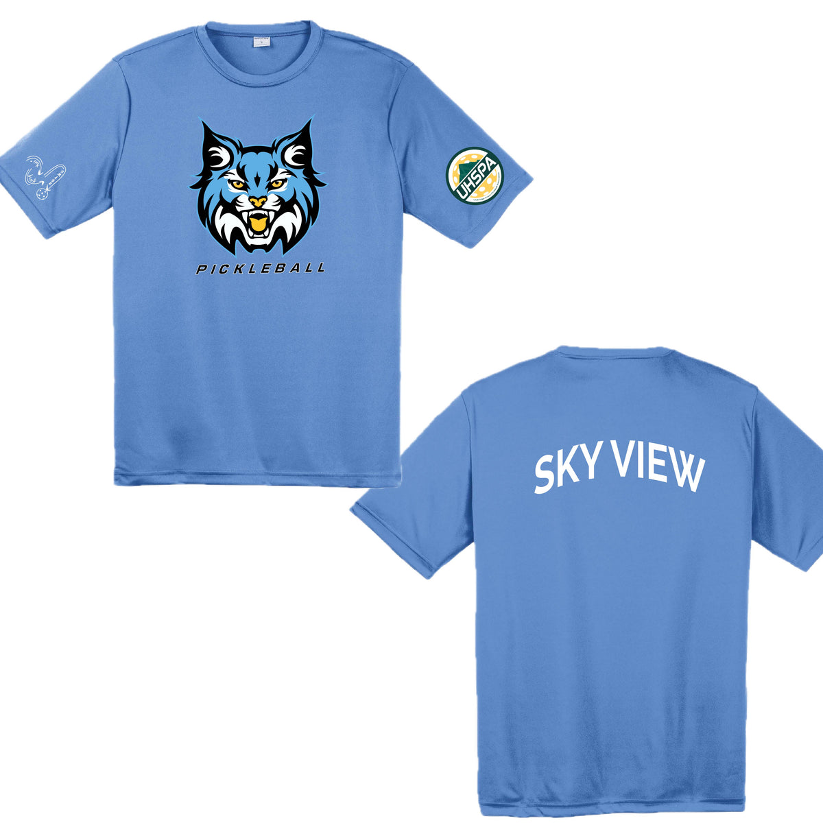 Sky View High USHPA | Men's Short Sleeve Crewneck T-Shirts | 100% Polyester