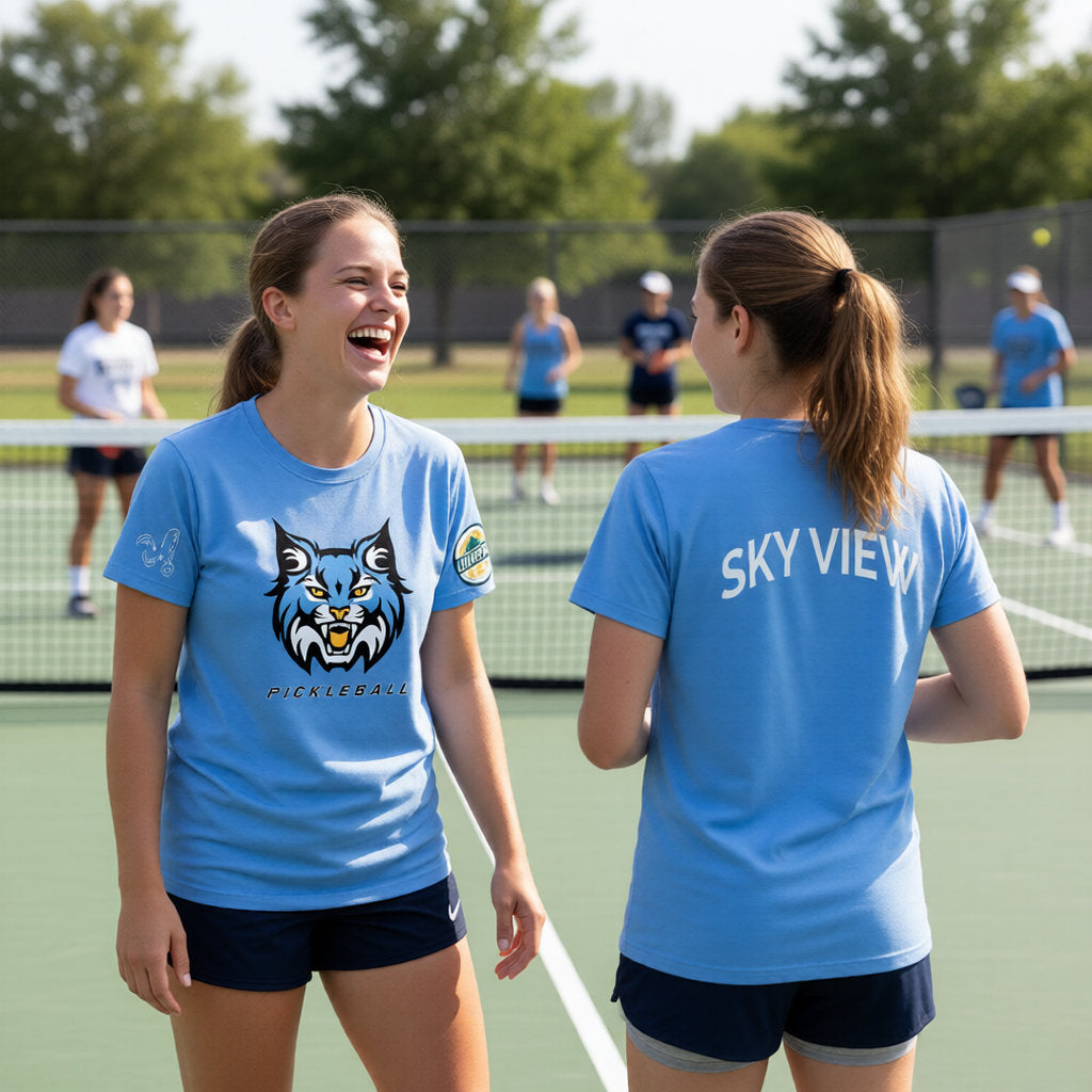 Sky View High UHSPA | Women's Short Sleeve Crewneck T-Shirts | 100% Polyester