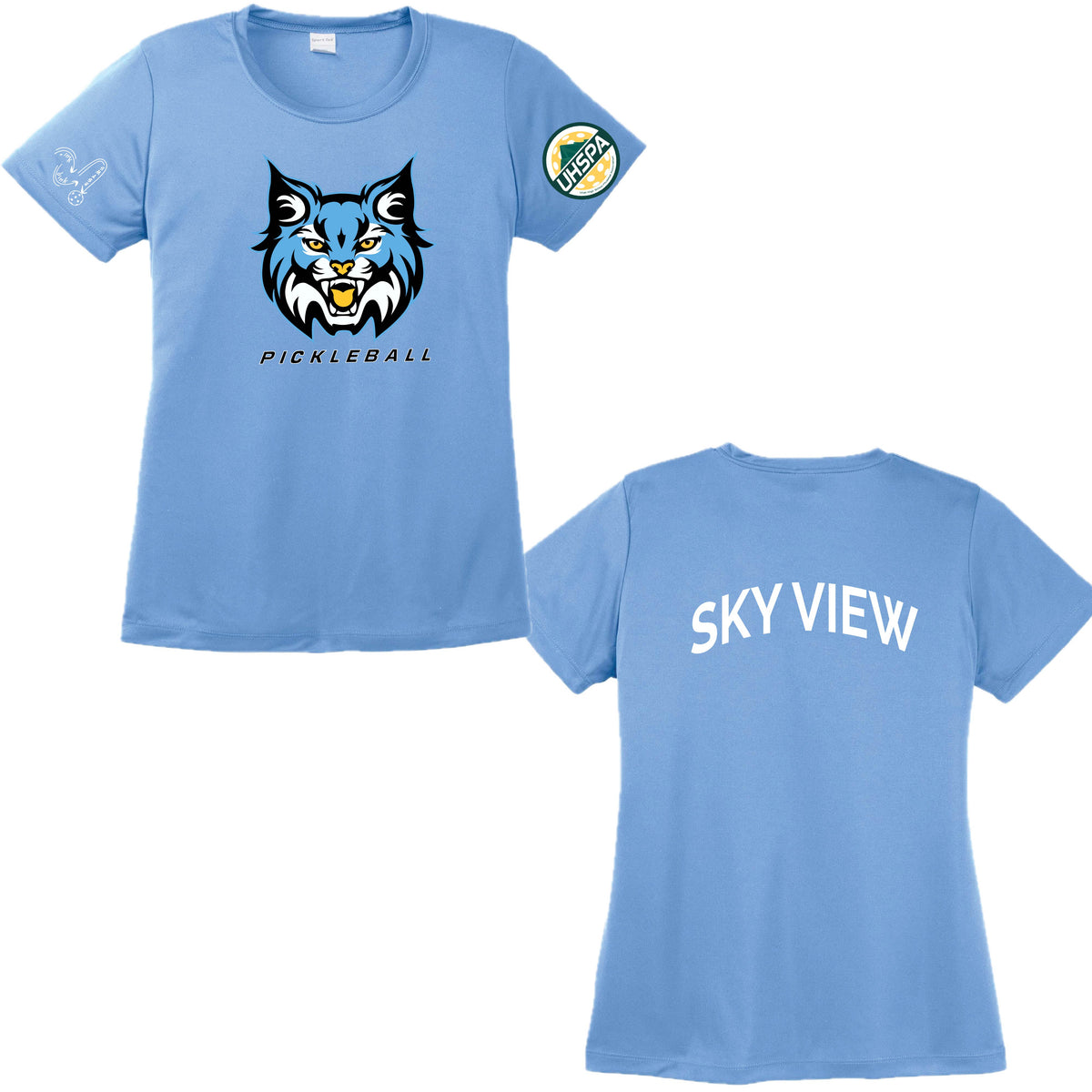 Sky View High UHSPA | Women's Short Sleeve Crewneck T-Shirts | 100% Polyester