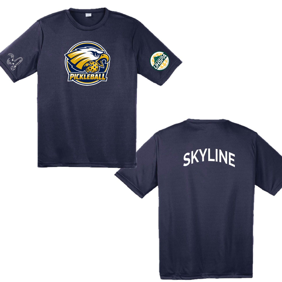 Skyline High USHPA | Men's Short Sleeve Crewneck T-Shirts | 100% Polyester