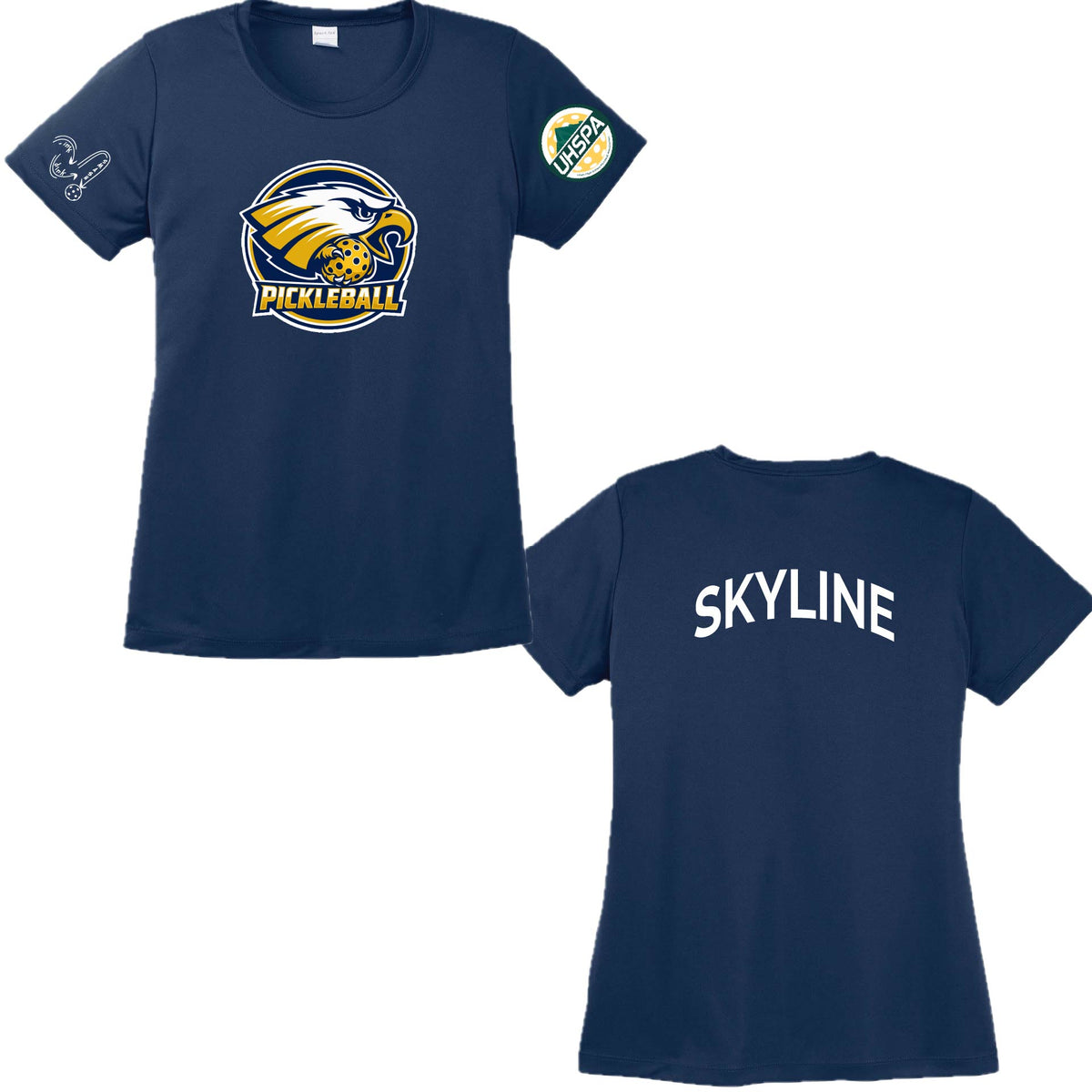 Skyline High UHSPA | Women's Short Sleeve Crewneck T-Shirts | 100% Polyester