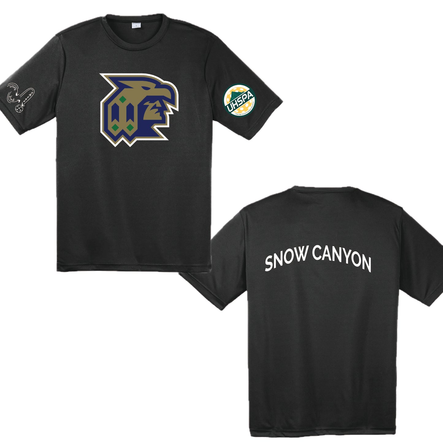 Snow Canyon High USHPA | Men's Short Sleeve Crewneck T-Shirts | 100% Polyester