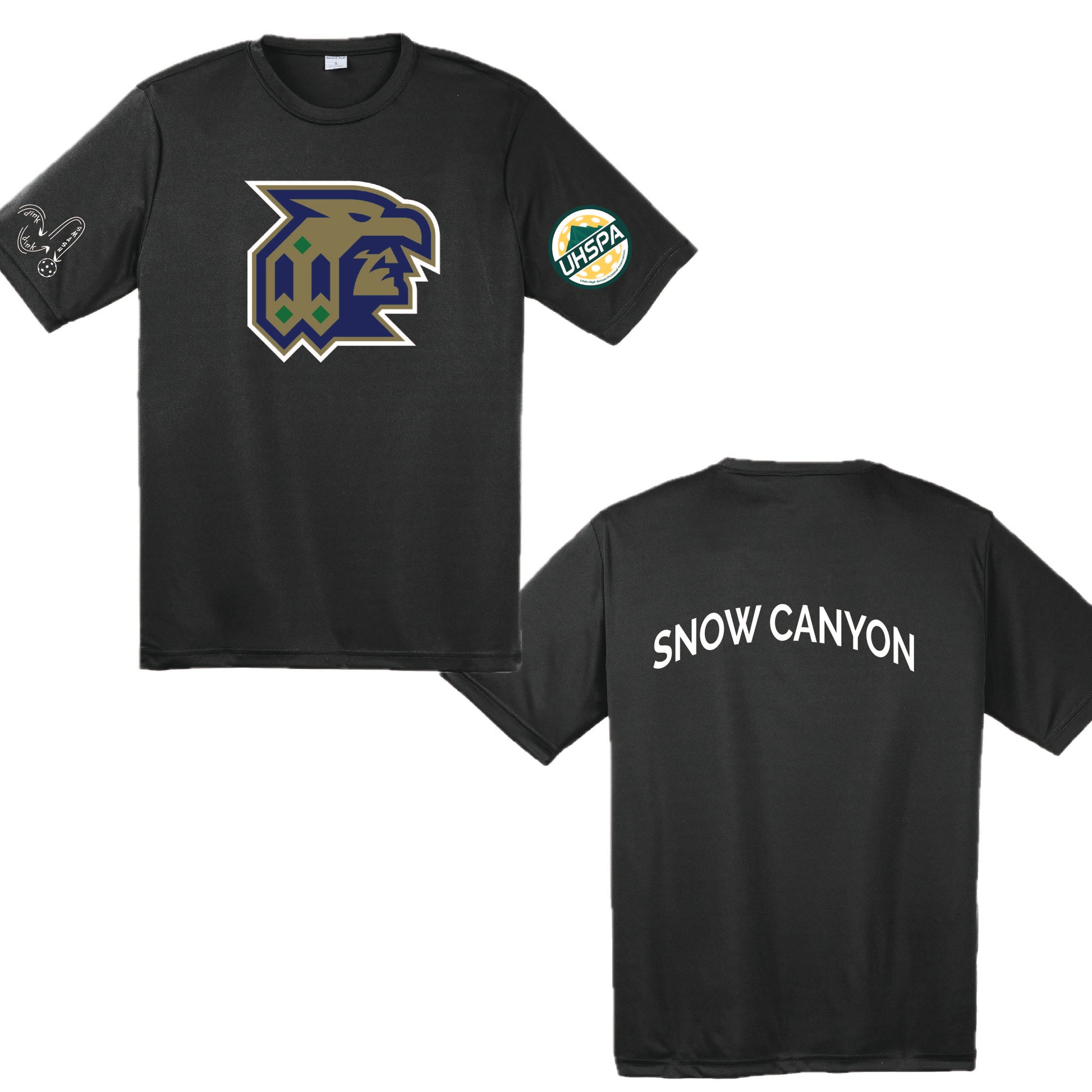 Snow Canyon High USHPA | Men's Short Sleeve Crewneck T-Shirts | 100% Polyester