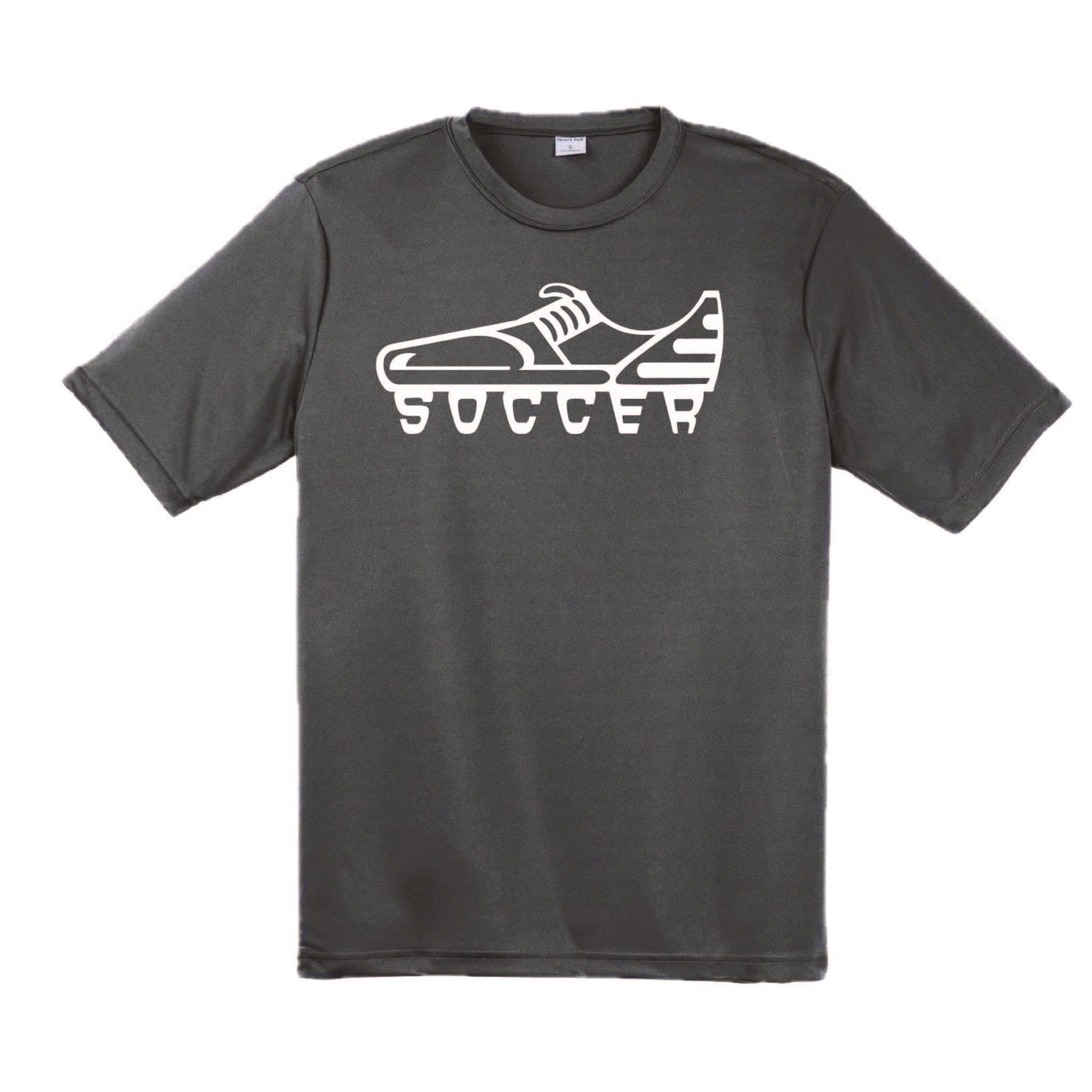 Soccer Cleat | Men's Short Sleeve Soccer T-Shirt | 100% Polyester