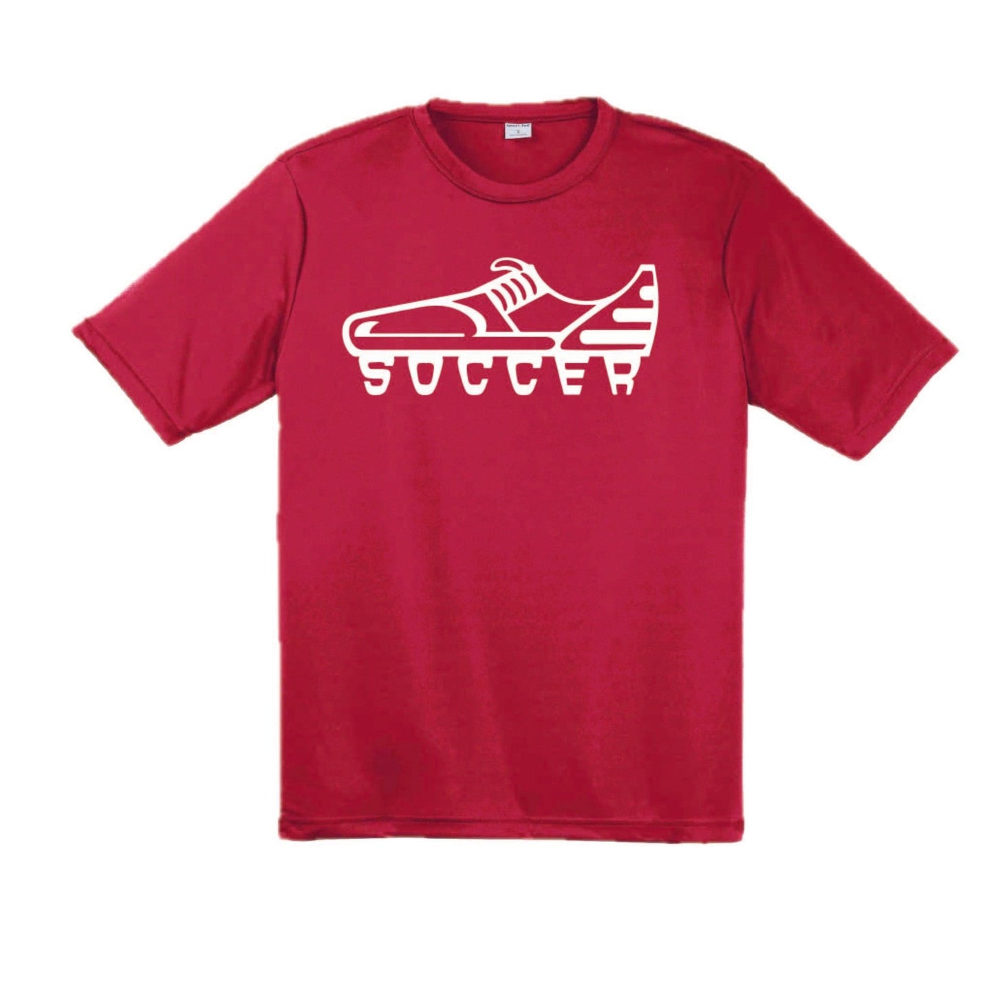 Soccer Cleat | Men's Short Sleeve Soccer T-Shirt | 100% Polyester