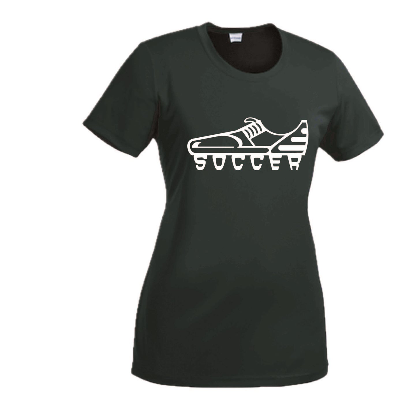 Soccer Cleat | Women’s Short Sleeve Crewneck Soccer T-Shirts | 100% Polyester