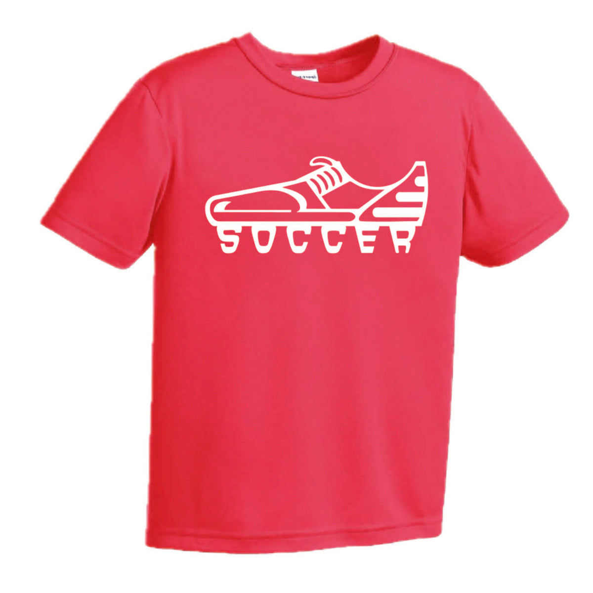 Soccer Cleat | Youth Short Sleeve Soccer T-Shirts | 100% Polyester