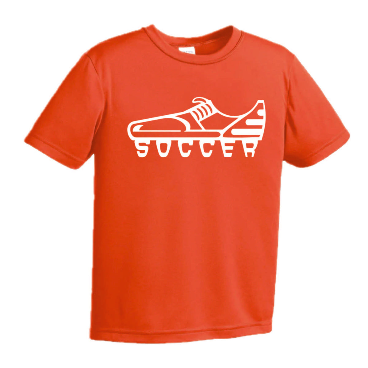 Soccer Cleat | Youth Short Sleeve Soccer T-Shirts | 100% Polyester