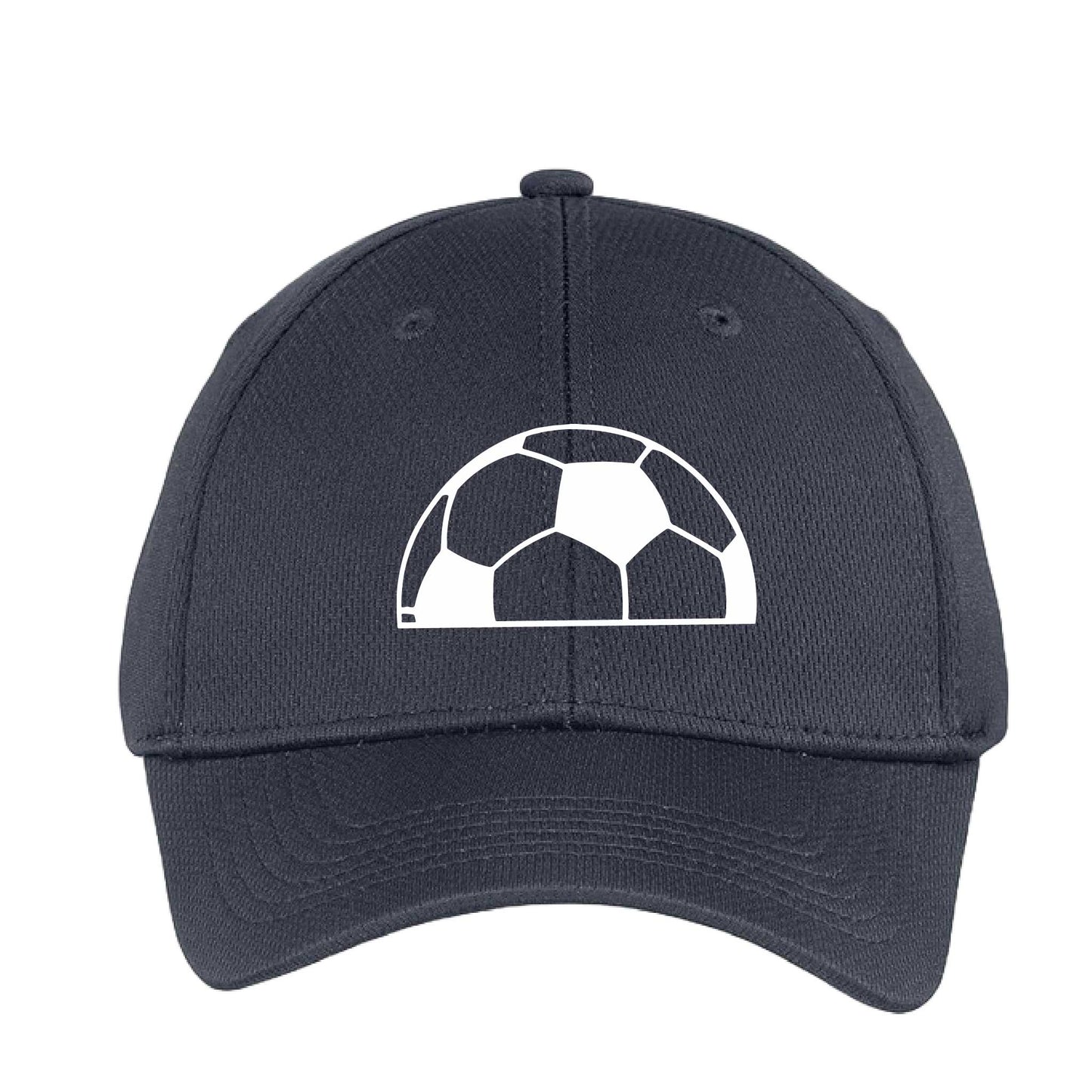 Half Soccer Ball | Soccer Hat | Moisture-Wicking 100% Polyester