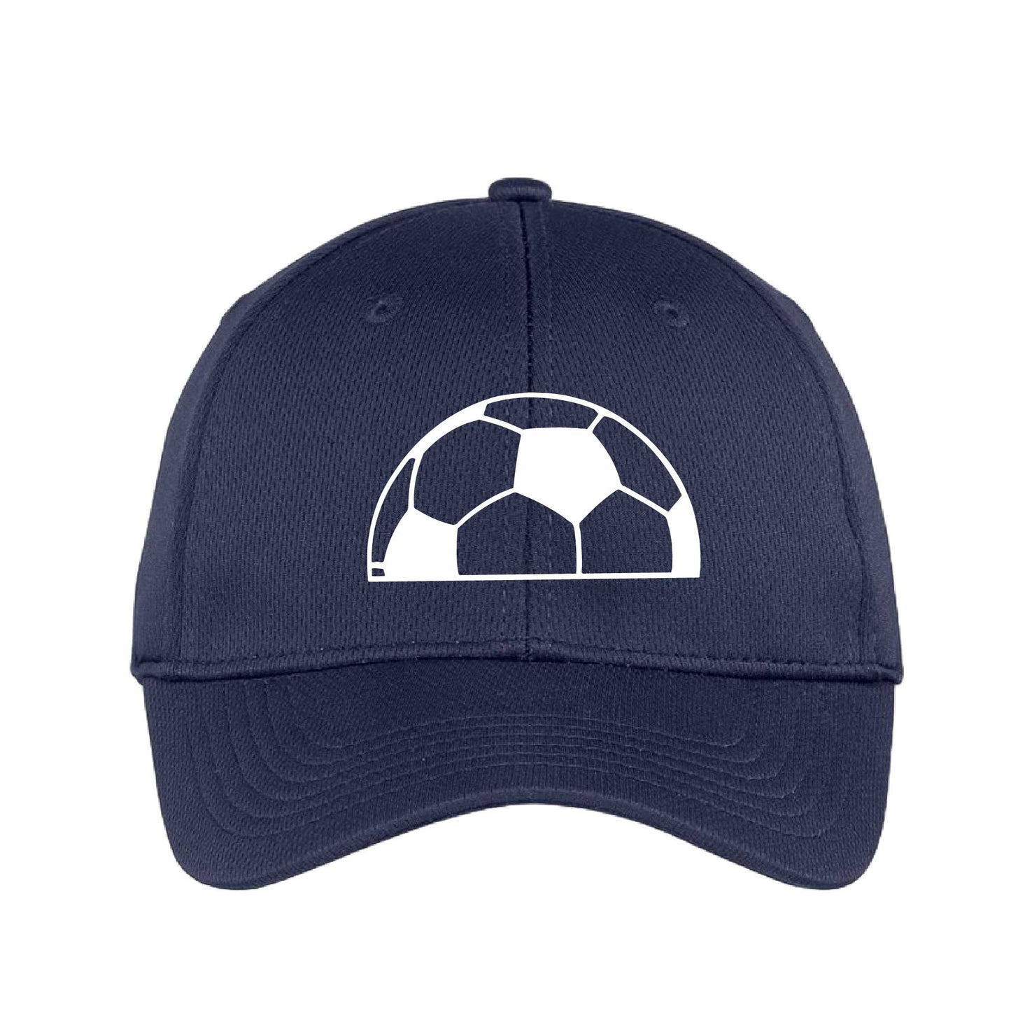 Half Soccer Ball | Soccer Hat | Moisture-Wicking 100% Polyester