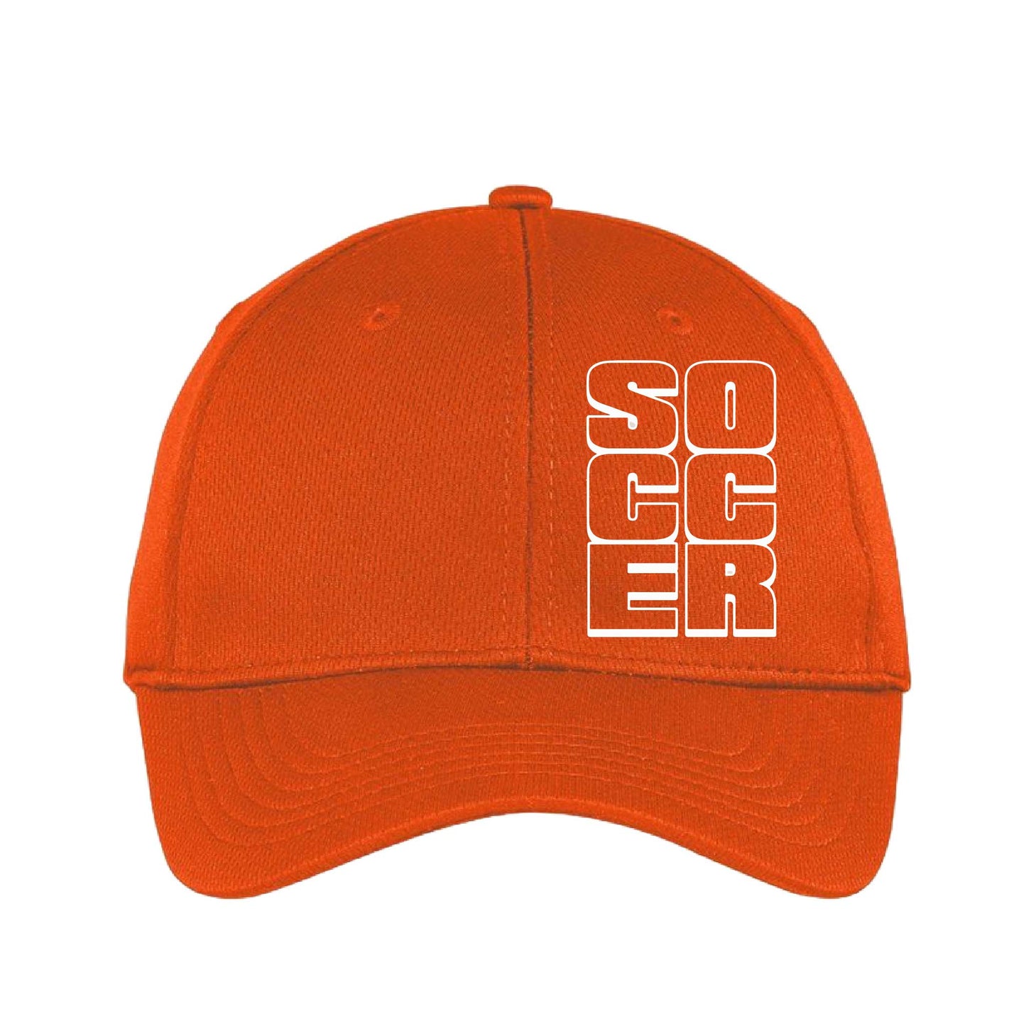 Soccer Stacked | Soccer Hat | Moisture-Wicking 100% Polyester