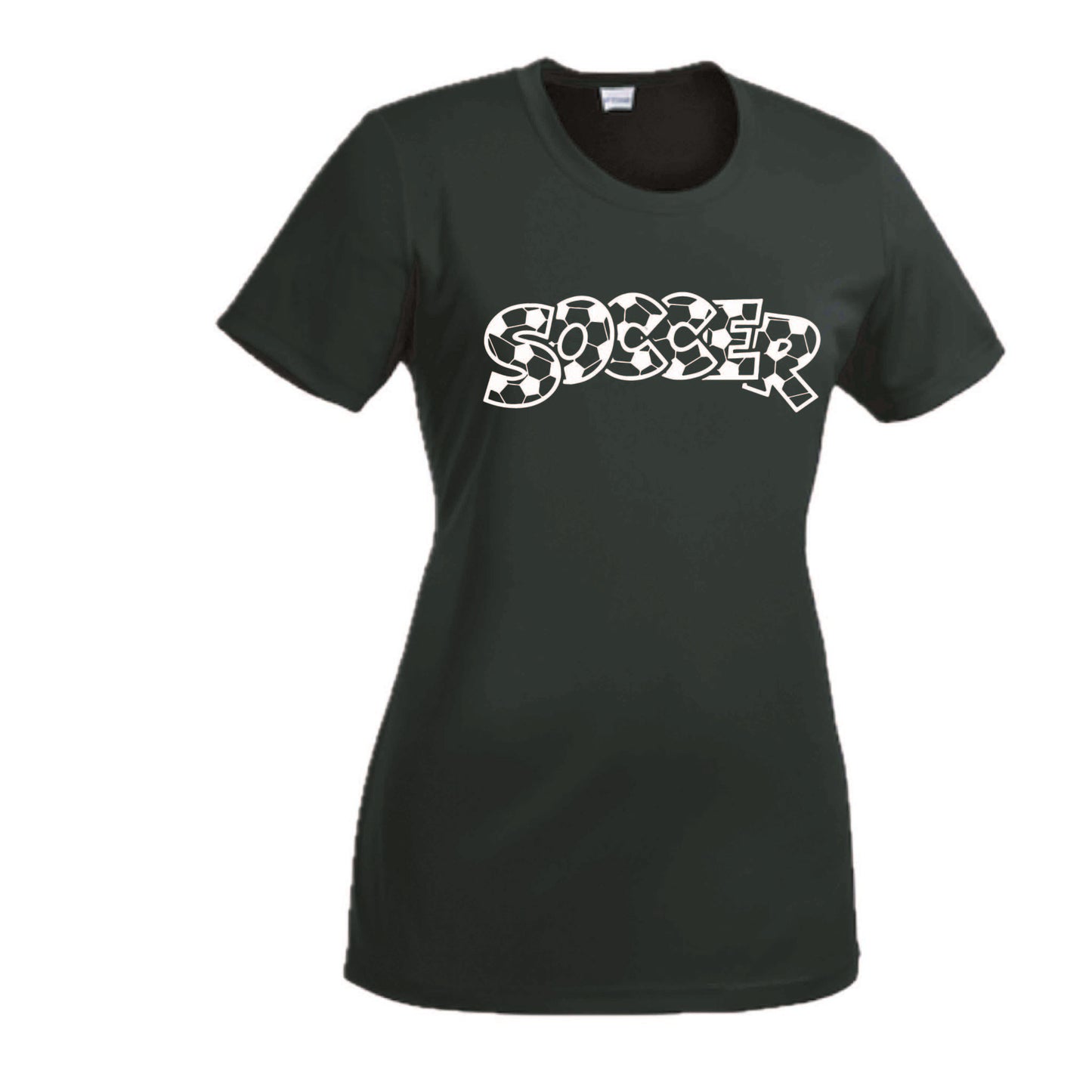 Soccer Hook | Women’s Short Sleeve Crewneck Soccer T-Shirts | 100% Polyester