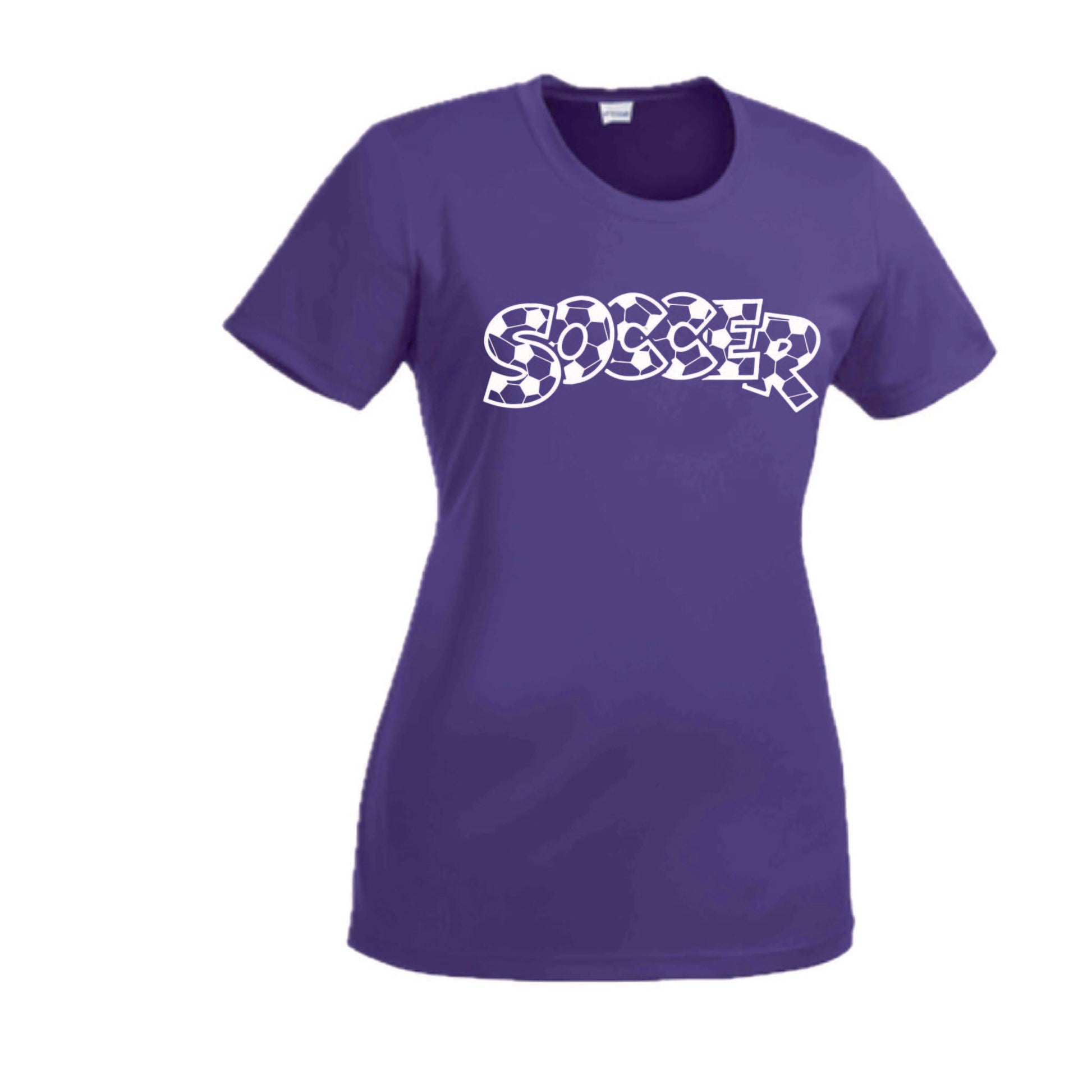 Soccer Hook | Women’s Short Sleeve Crewneck Soccer T-Shirts | 100% Polyester