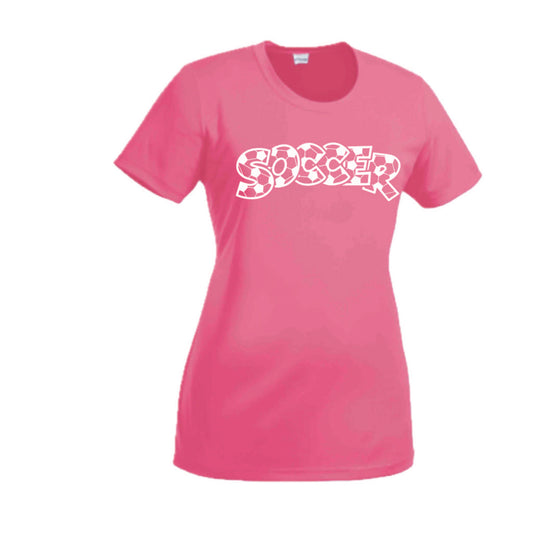 Soccer Hook | Women’s Short Sleeve Crewneck Soccer T-Shirts | 100% Polyester