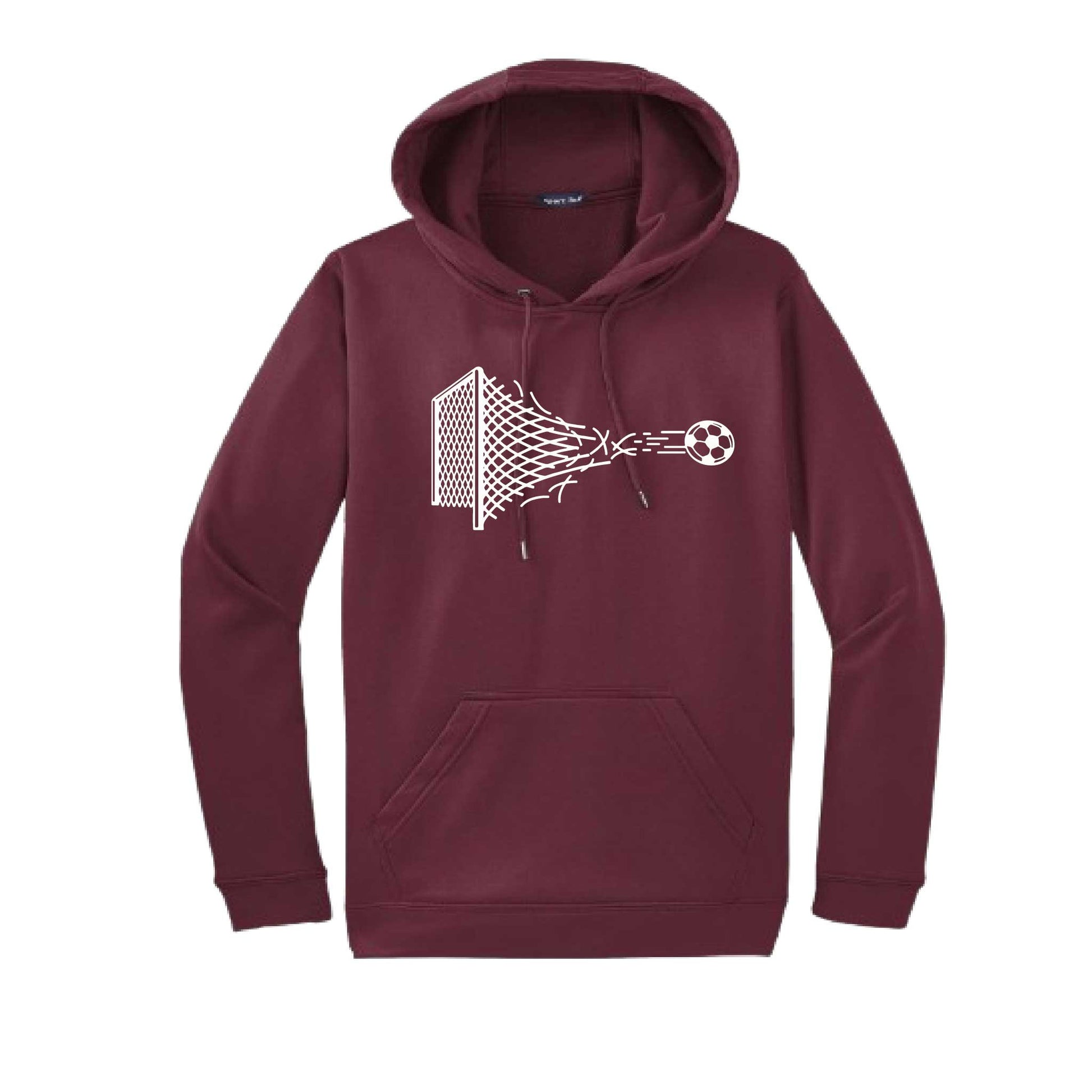 Soccer Net | Unisex Hoodie Athletic Soccer Sweatshirt | 50% Cotton/50% Polyester