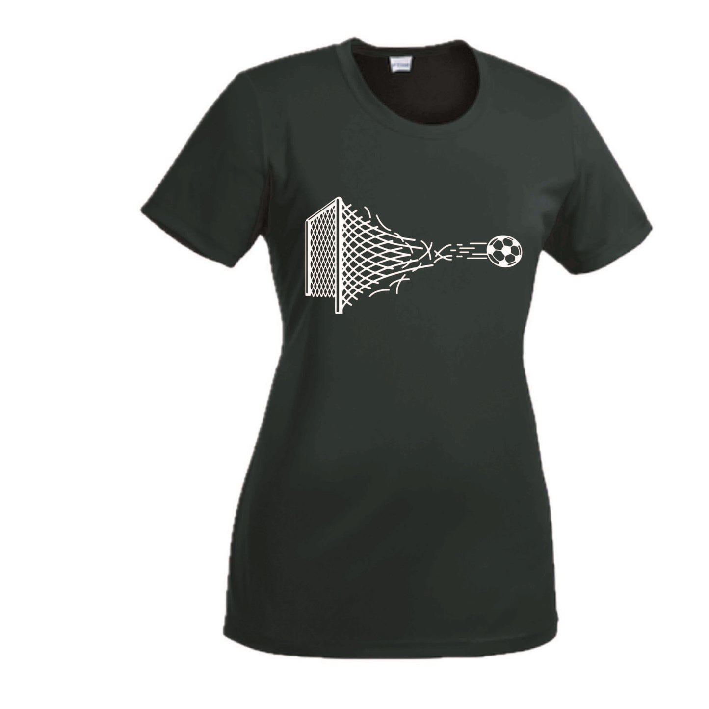 Soccer Net | Women’s Short Sleeve Crewneck Soccer T-Shirts | 100% Polyester