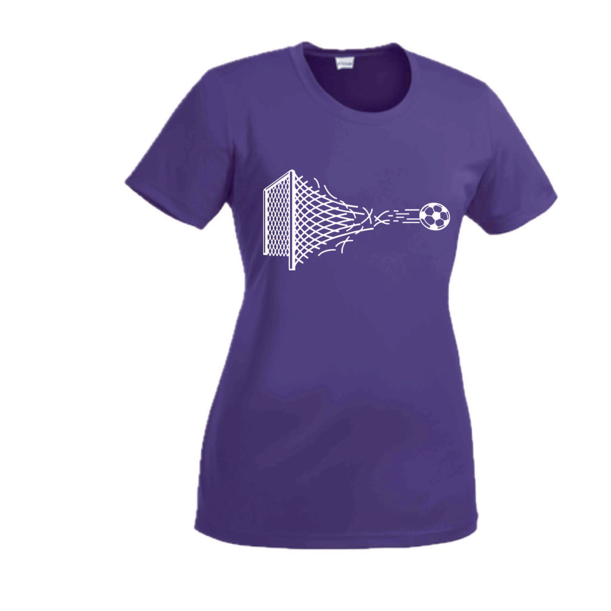Soccer Net | Women’s Short Sleeve Crewneck Soccer T-Shirts | 100% Polyester