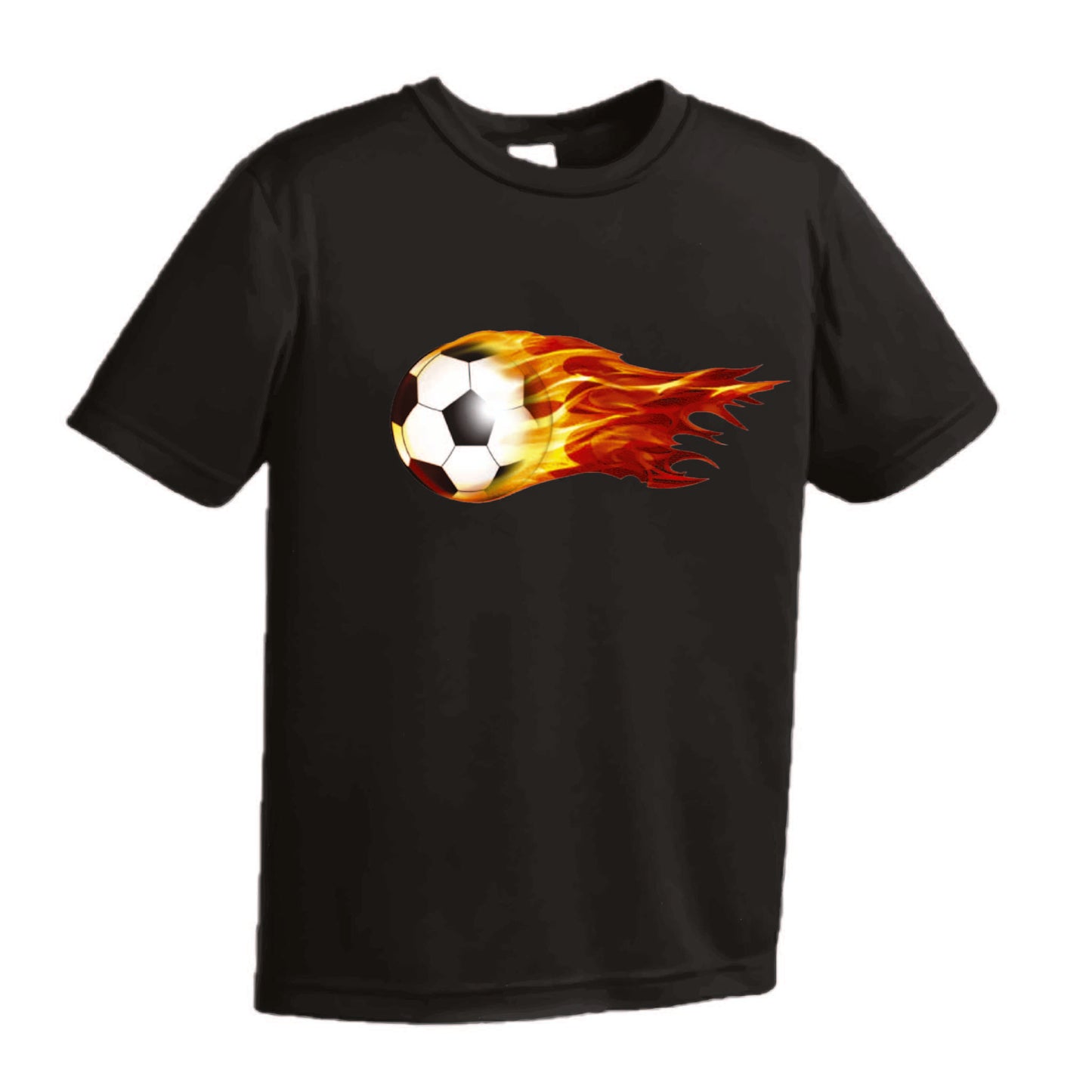 Soccer On Fire | Men's Short Sleeve Soccer T-Shirt | 100% Polyester