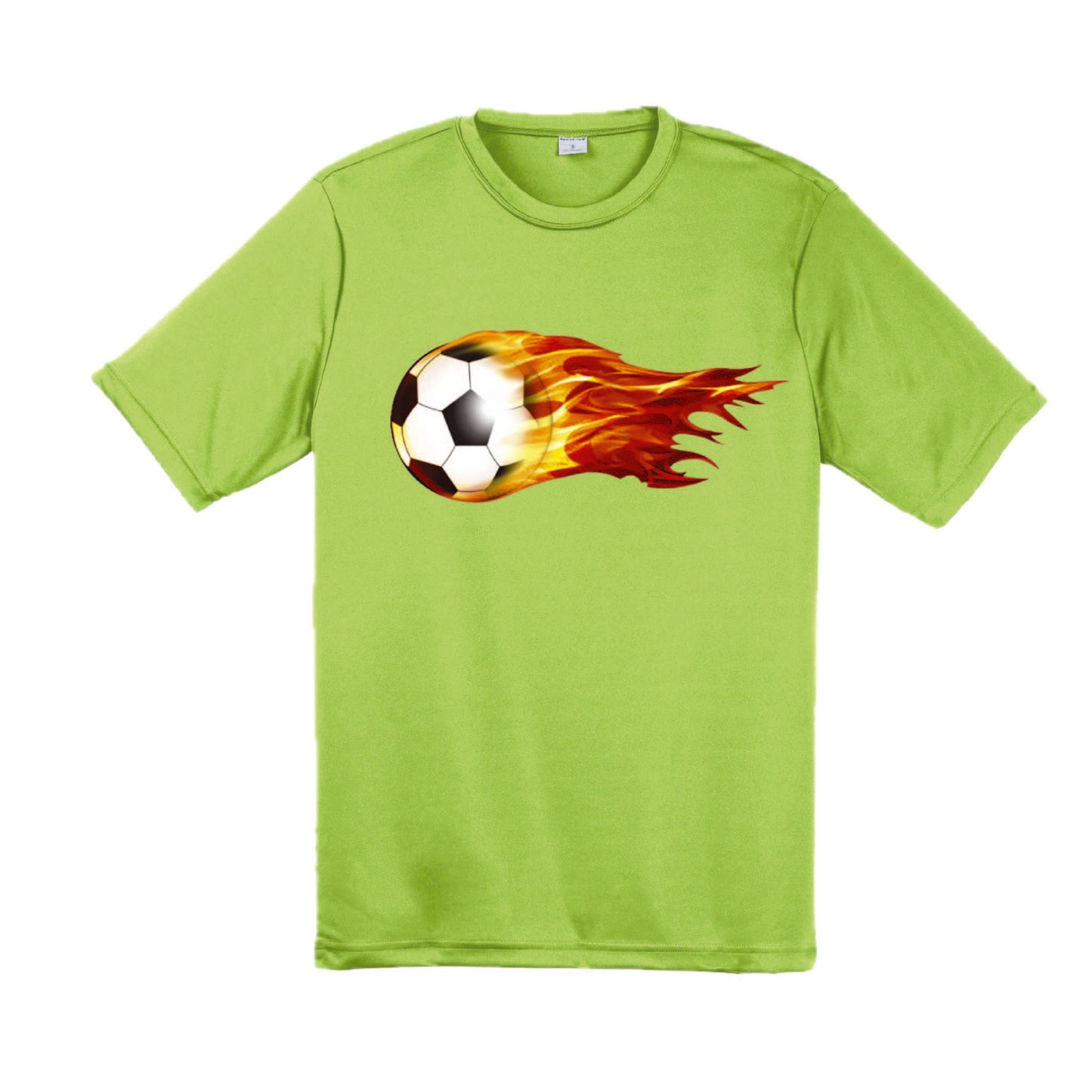 Soccer On Fire | Men's Short Sleeve Soccer T-Shirt | 100% Polyester