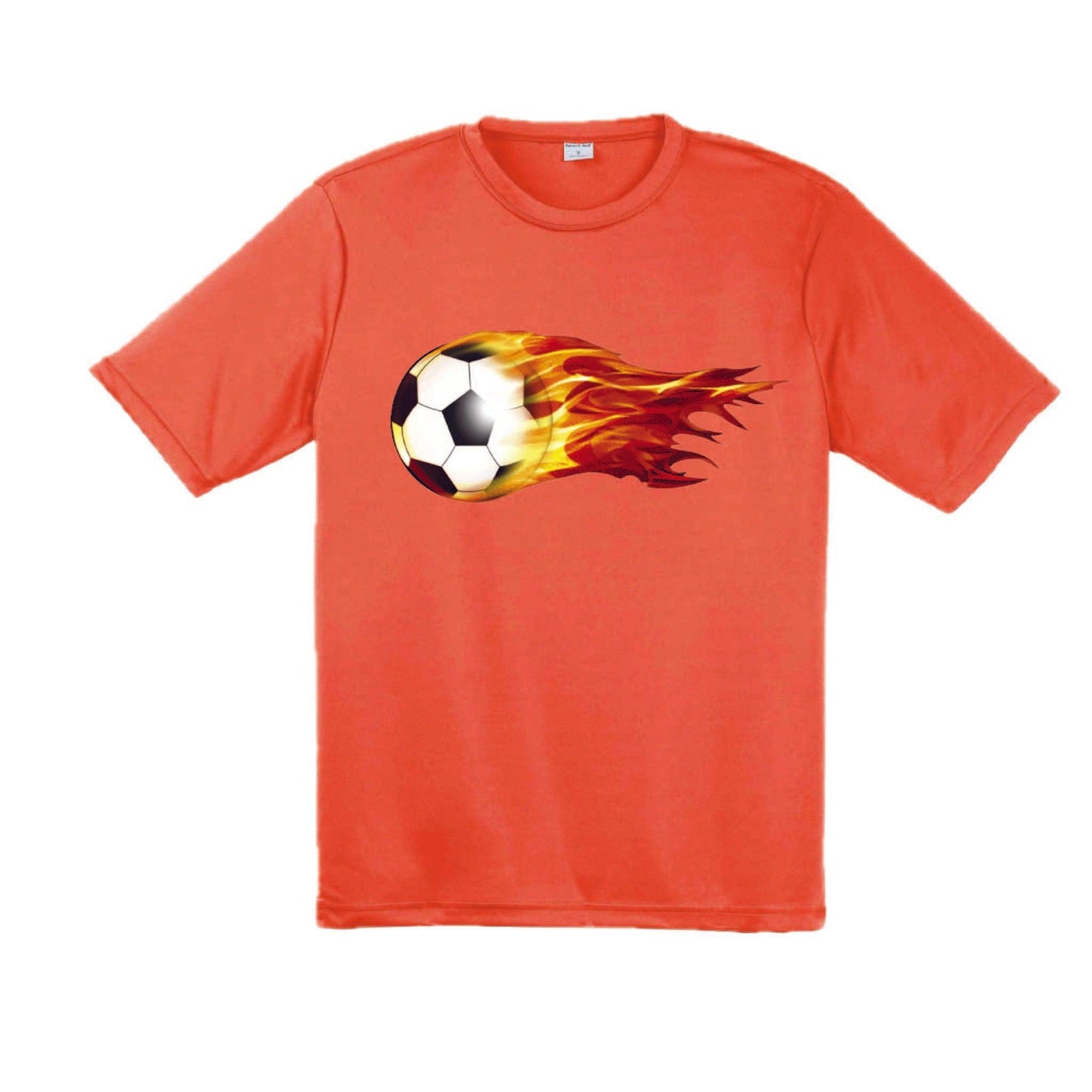 Soccer On Fire | Men's Short Sleeve Soccer T-Shirt | 100% Polyester