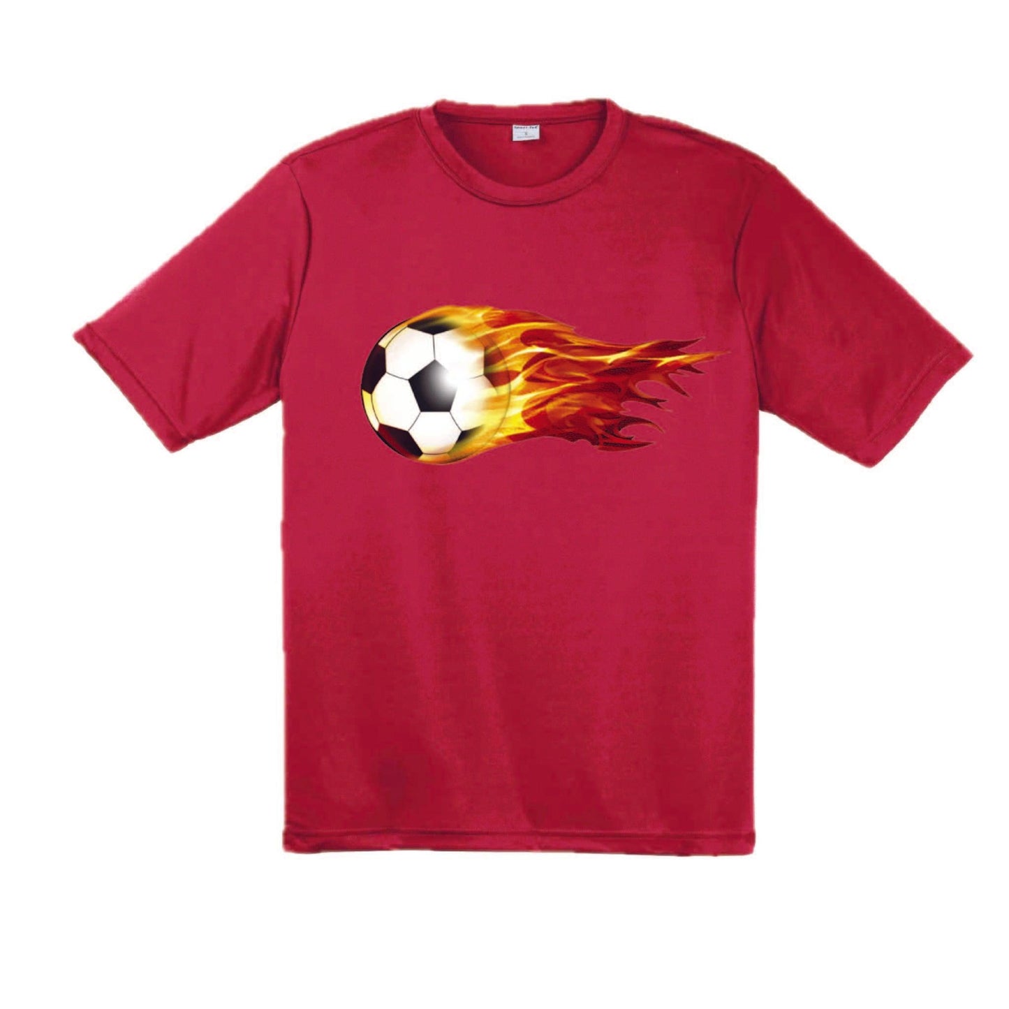 Soccer On Fire | Men's Short Sleeve Soccer T-Shirt | 100% Polyester