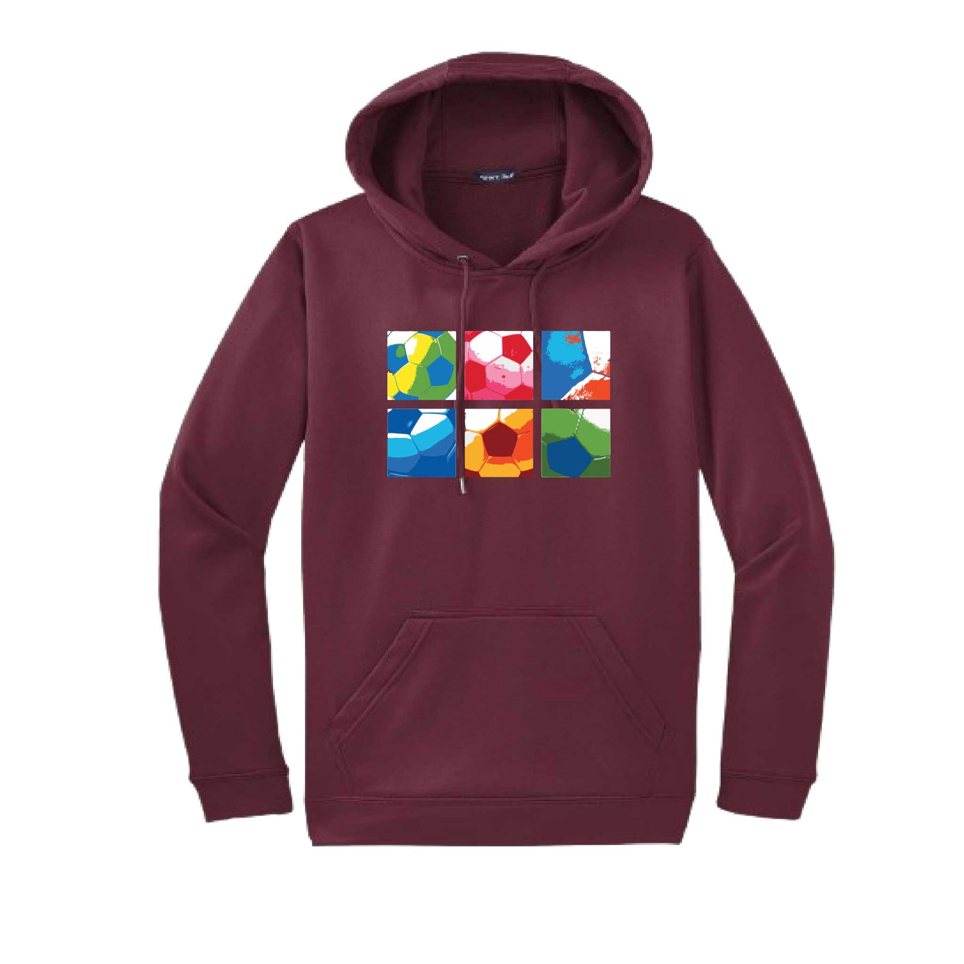 Soccer Panels | Unisex Hoodie Athletic Soccer Sweatshirt | 50% Cotton/50% Polyester