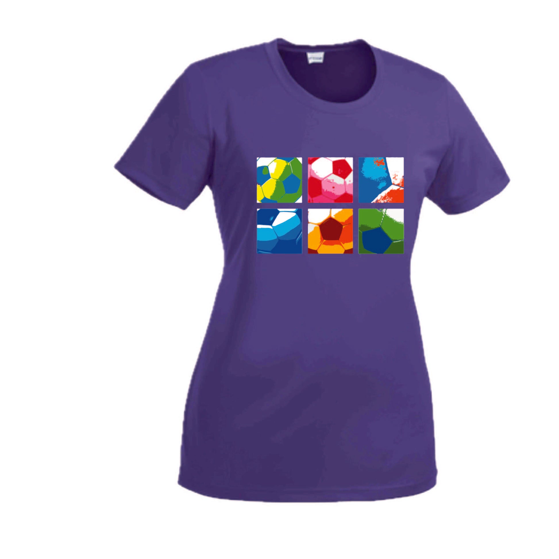 Soccer Panels | Women’s Short Sleeve Crewneck Soccer T-Shirts | 100% Polyester