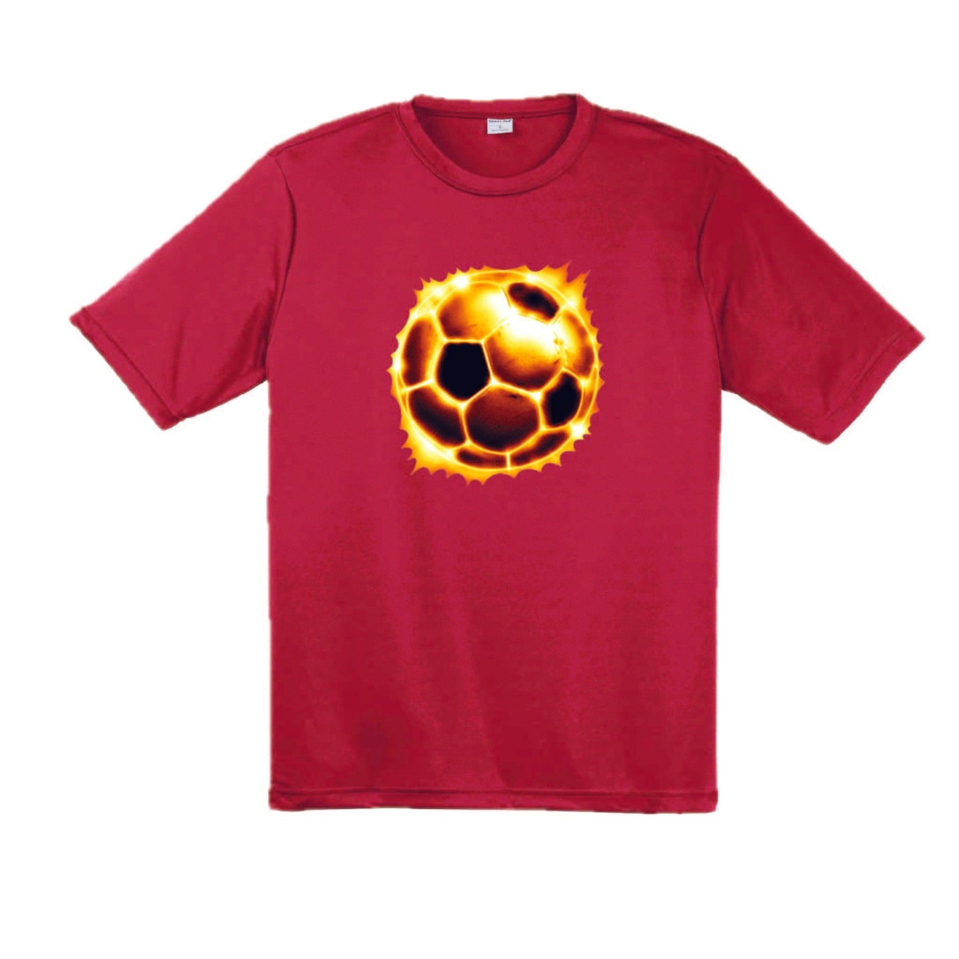 Soccer Radioactive | Men's Short Sleeve Soccer T-Shirt | 100% Polyester