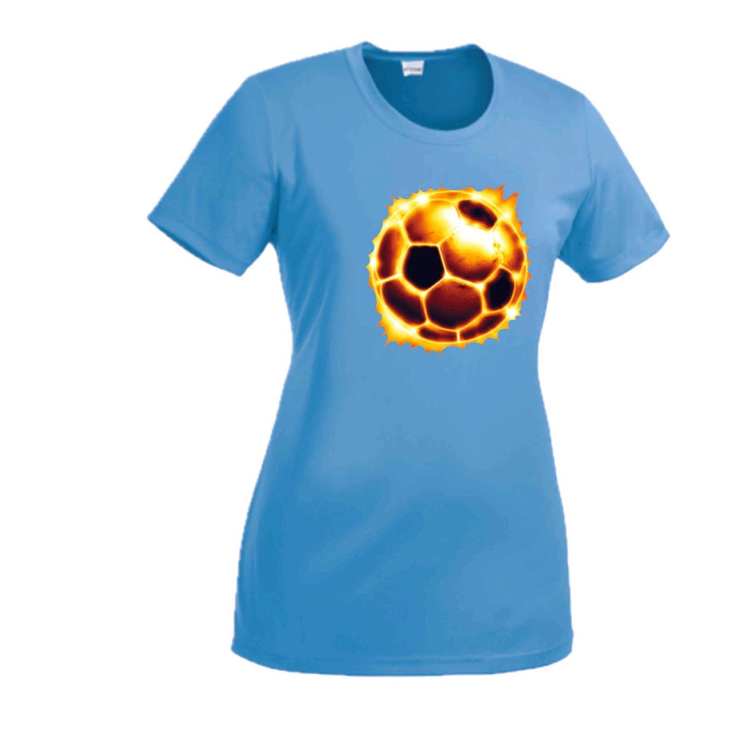 Soccer Radioactive | Women’s Short Sleeve Crewneck Soccer T-Shirts | 100% Polyester