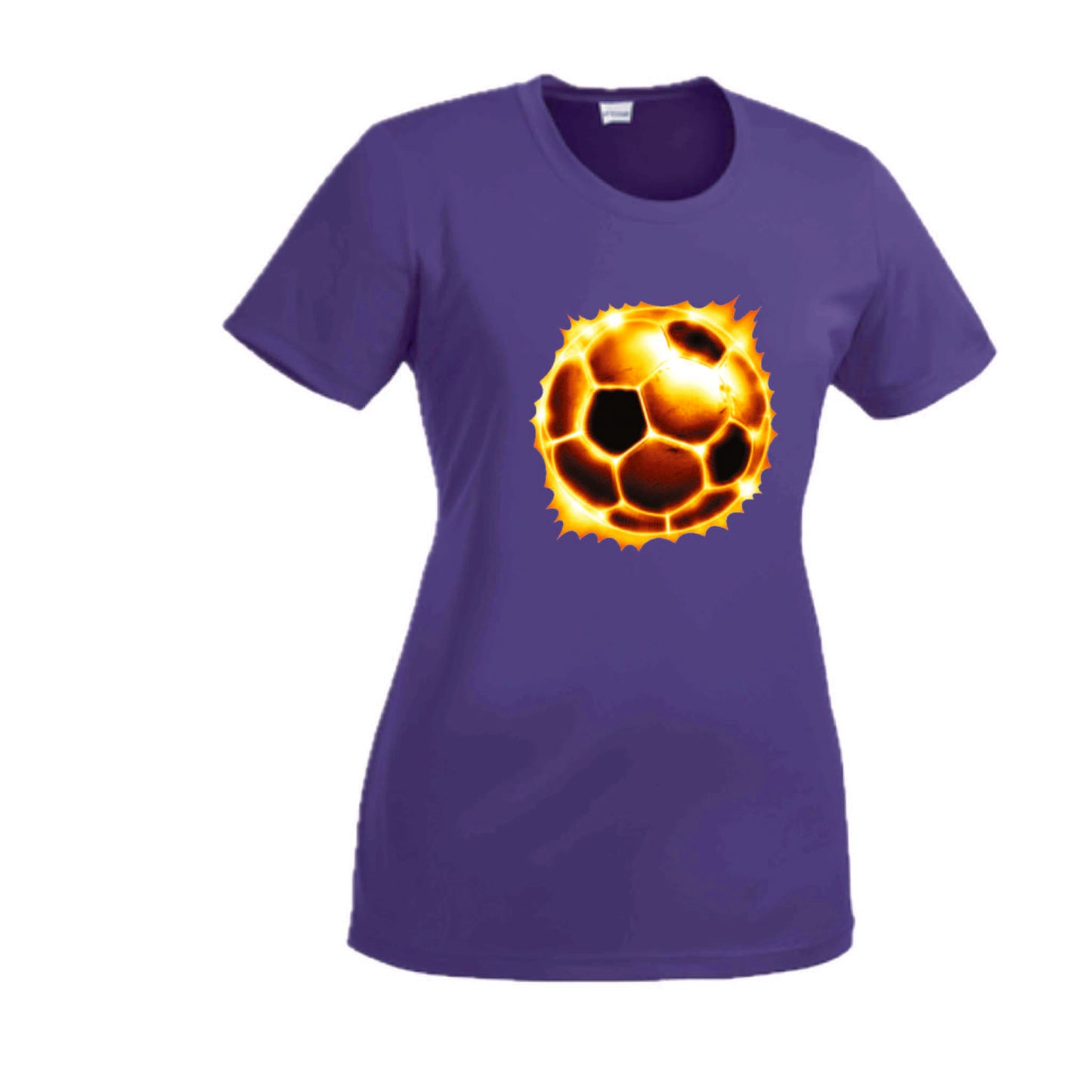 Soccer Radioactive | Women’s Short Sleeve Crewneck Soccer T-Shirts | 100% Polyester