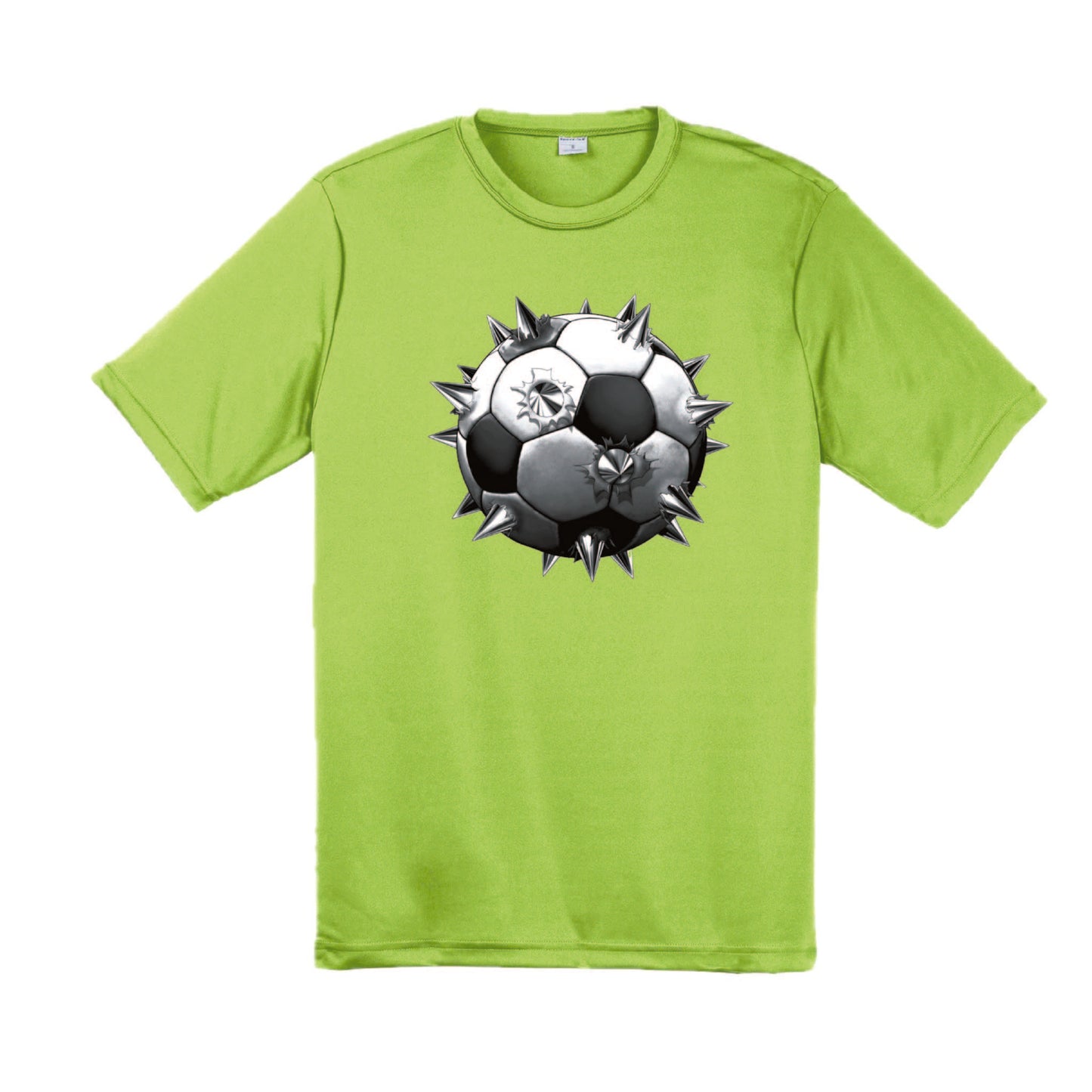 Soccer Spiked | Men's Short Sleeve Soccer T-Shirt | 100% Polyester