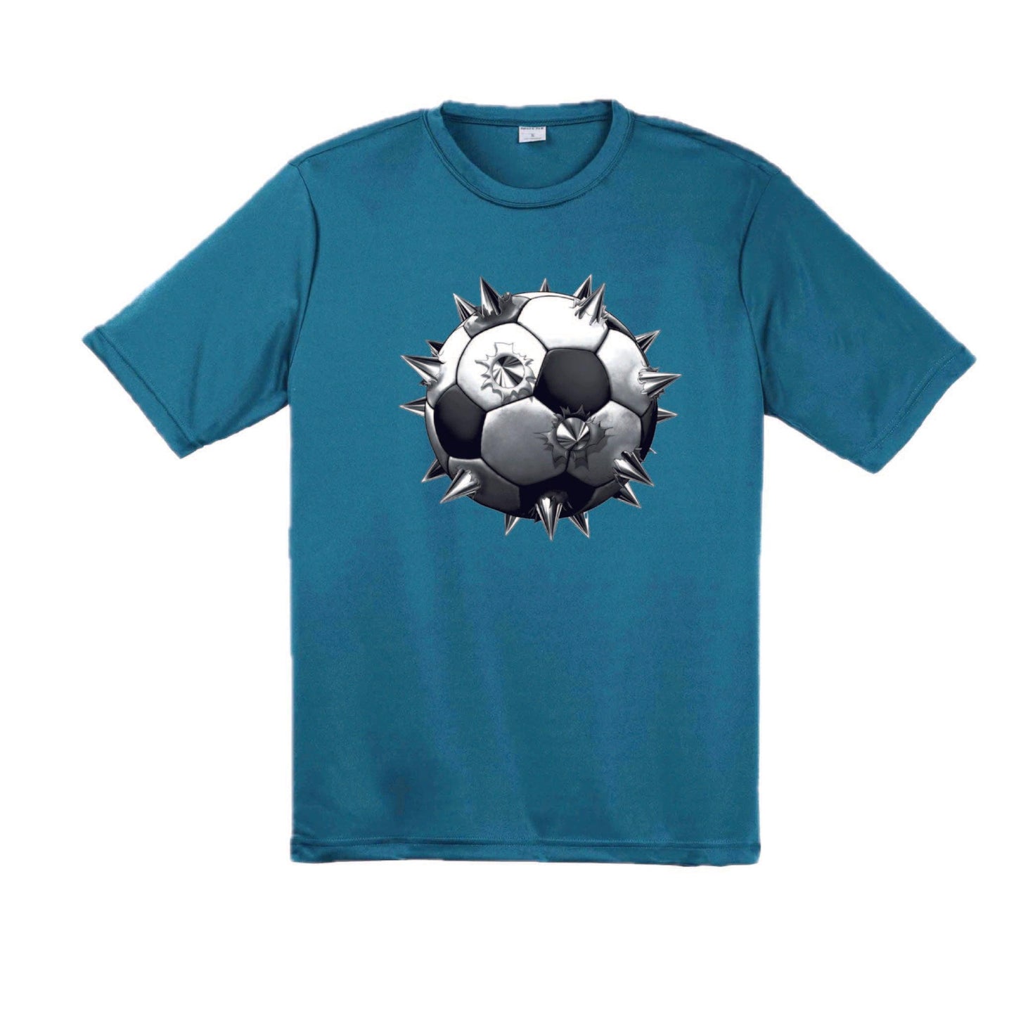 Soccer Spiked | Men's Short Sleeve Soccer T-Shirt | 100% Polyester