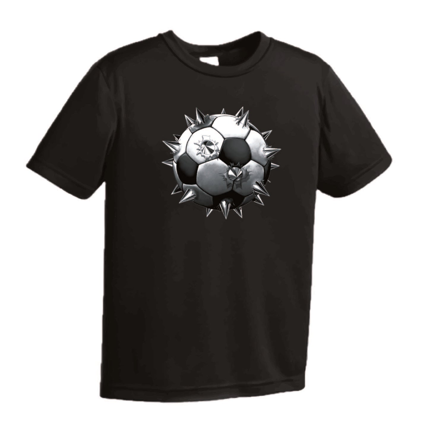 Soccer Spiked | Men's Short Sleeve Soccer T-Shirt | 100% Polyester