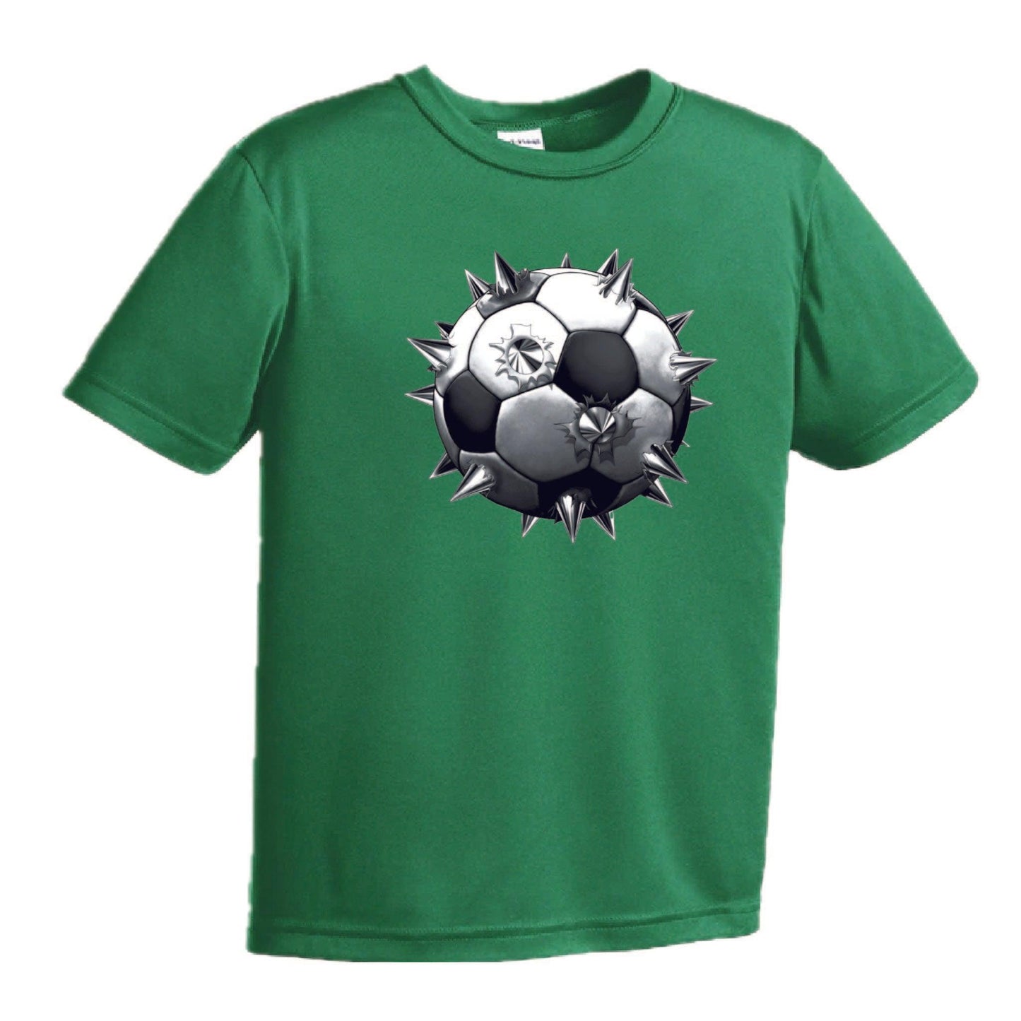 Soccer Spiked | Youth Short Sleeve Soccer T-Shirts | 100% Polyester
