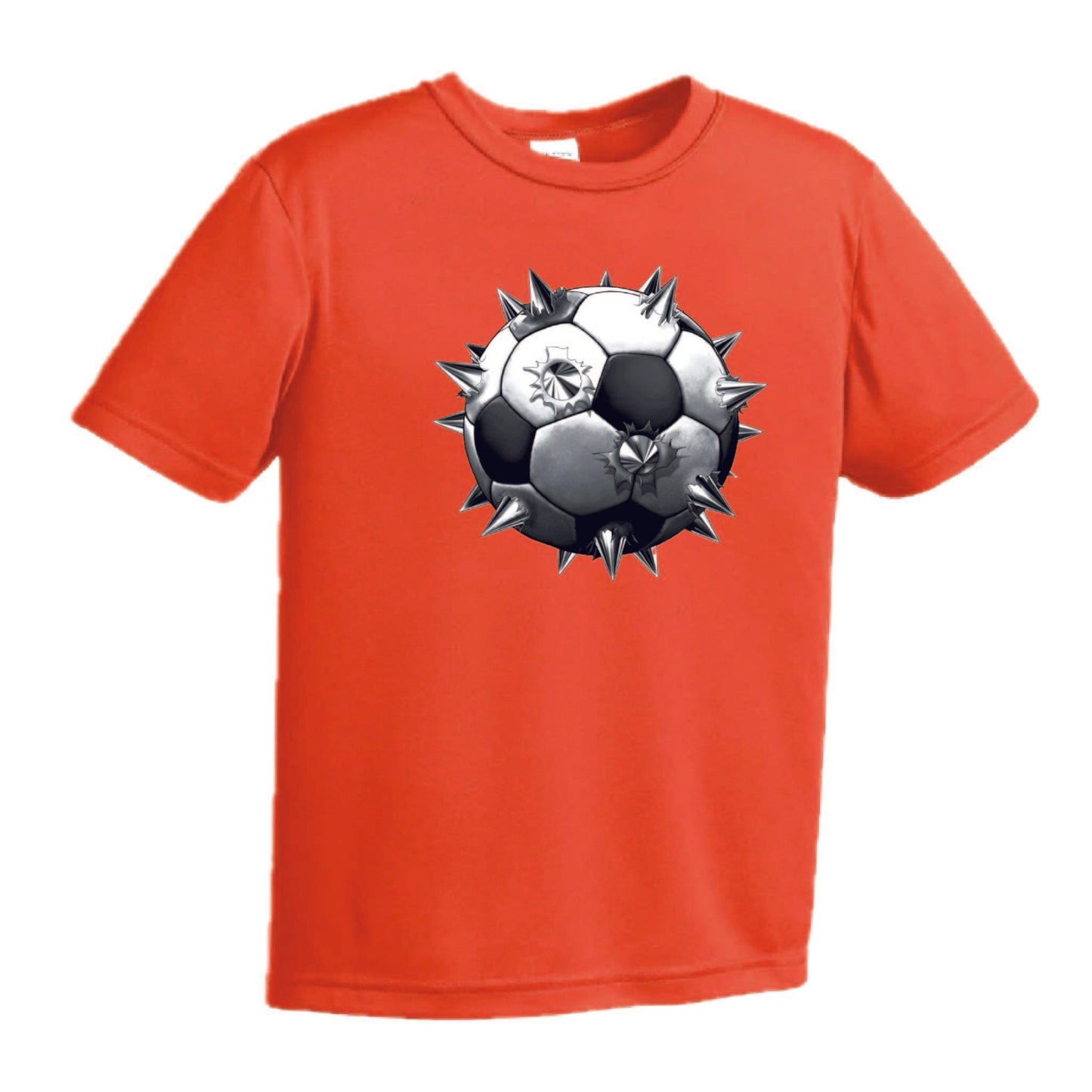 Soccer Spiked | Youth Short Sleeve Soccer T-Shirts | 100% Polyester