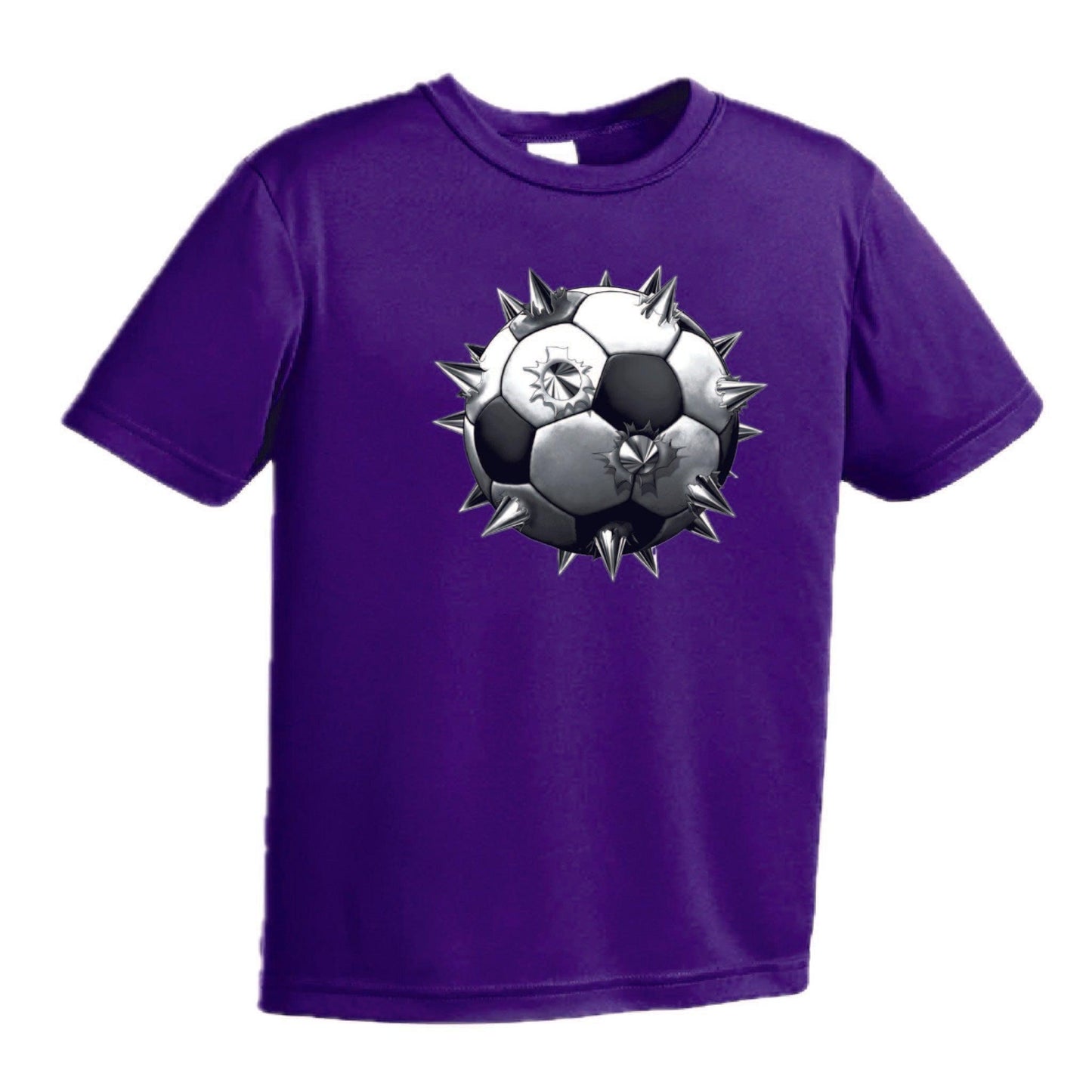 Soccer Spiked | Youth Short Sleeve Soccer T-Shirts | 100% Polyester