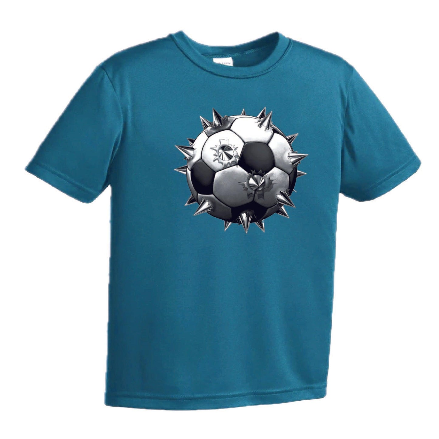 Soccer Spiked | Youth Short Sleeve Soccer T-Shirts | 100% Polyester