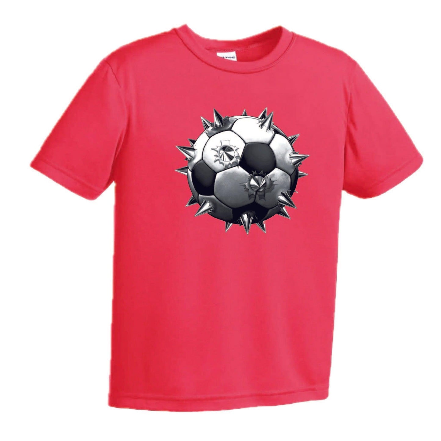 Soccer Spiked | Youth Short Sleeve Soccer T-Shirts | 100% Polyester