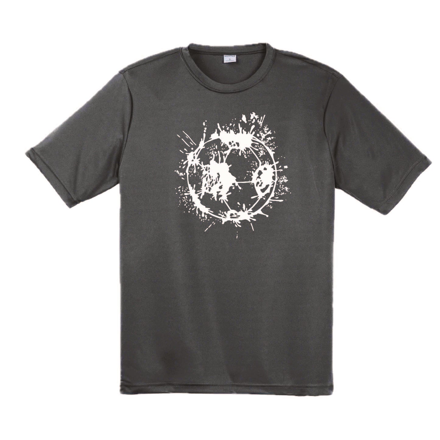 Soccer Splatter | Men's Short Sleeve Soccer T-Shirt | 100% Polyester