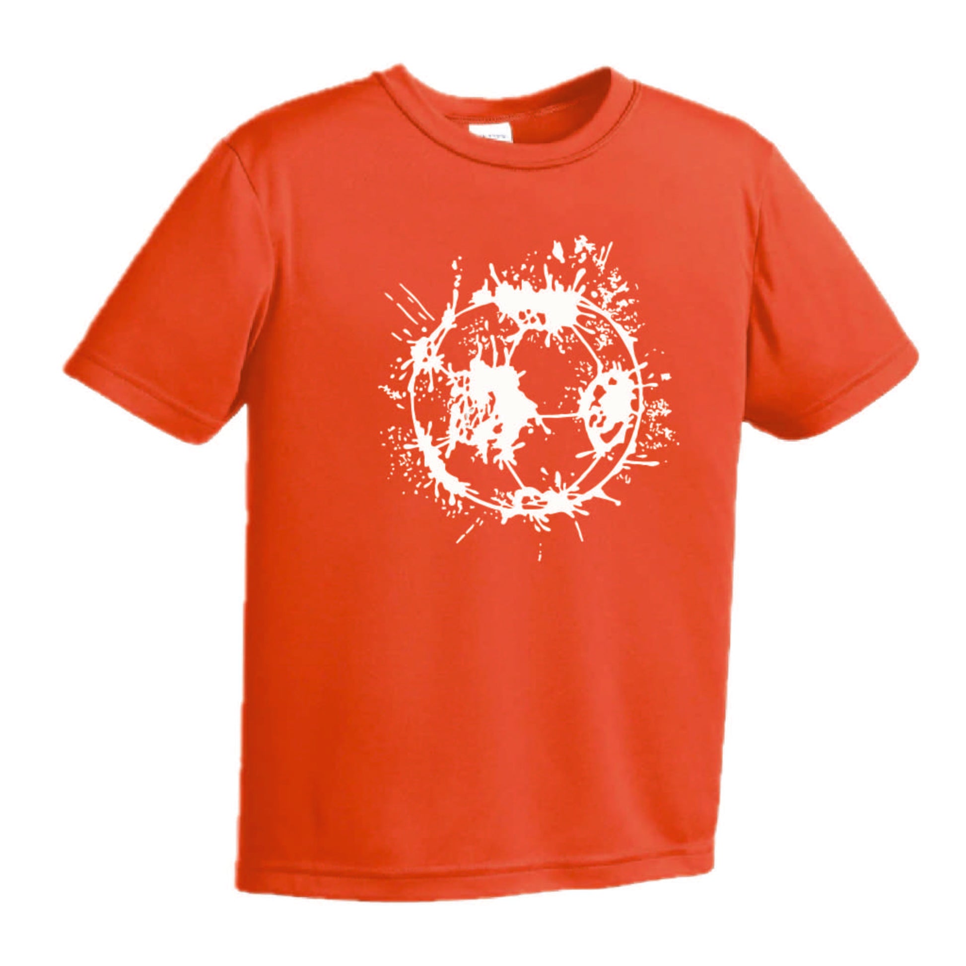Soccer Splatter | Youth Short Sleeve Soccer T-Shirts | 100% Polyester