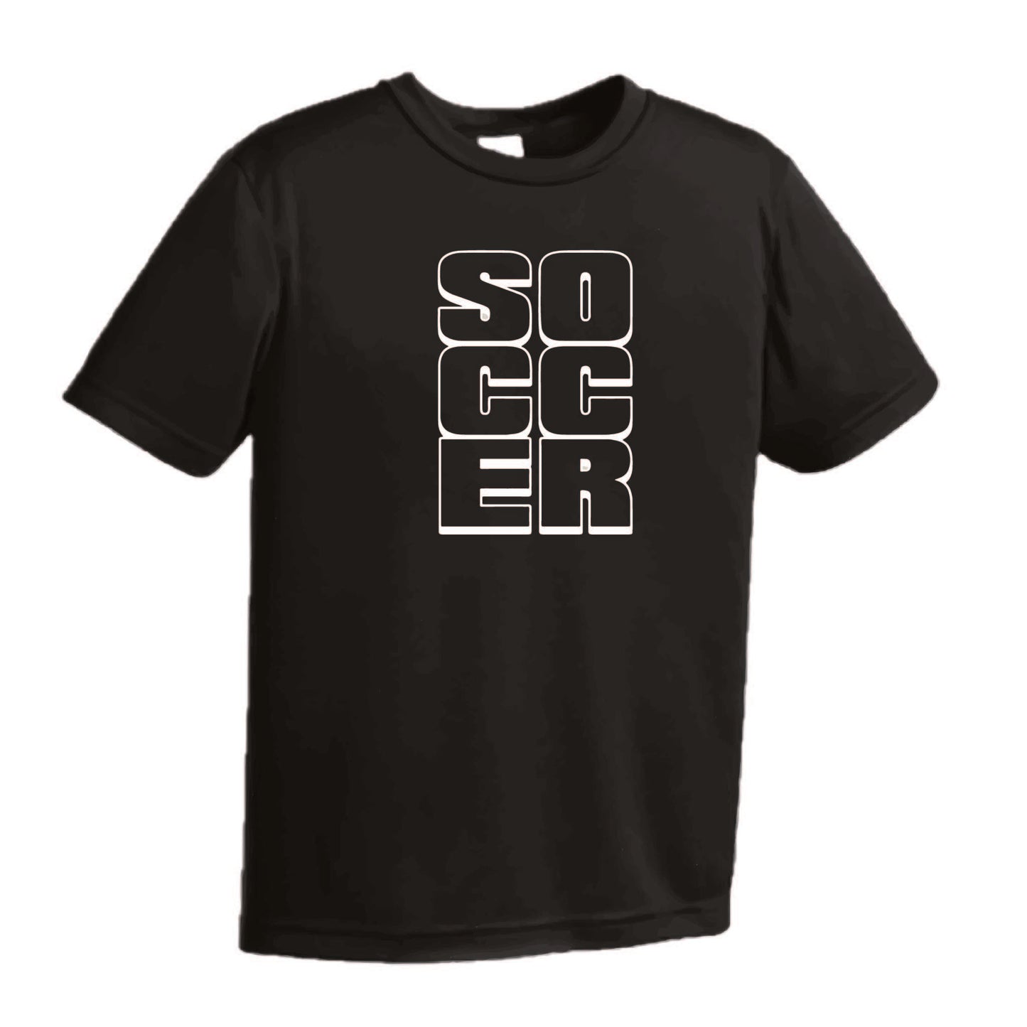 Soccer Stacked | Men's Short Sleeve Soccer T-Shirt | 100% Polyester