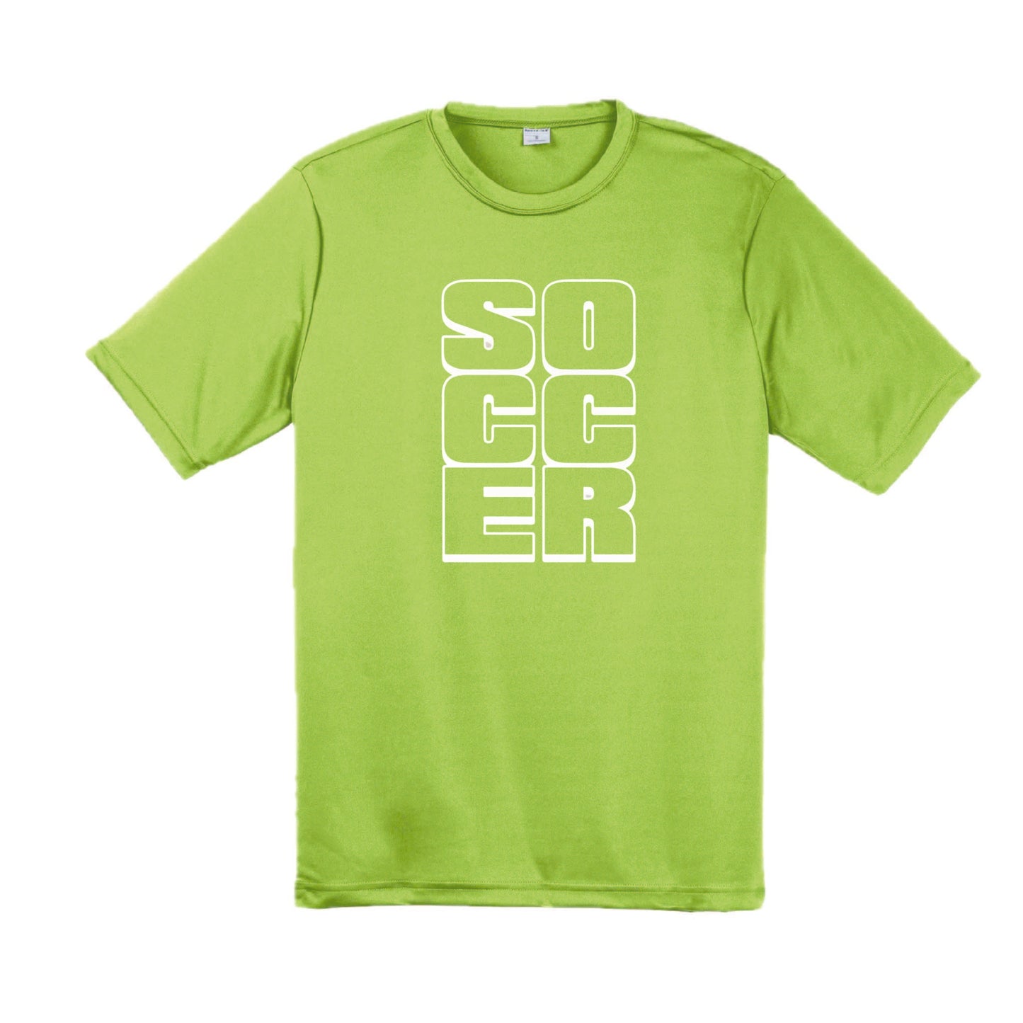 Soccer Stacked | Men's Short Sleeve Soccer T-Shirt | 100% Polyester