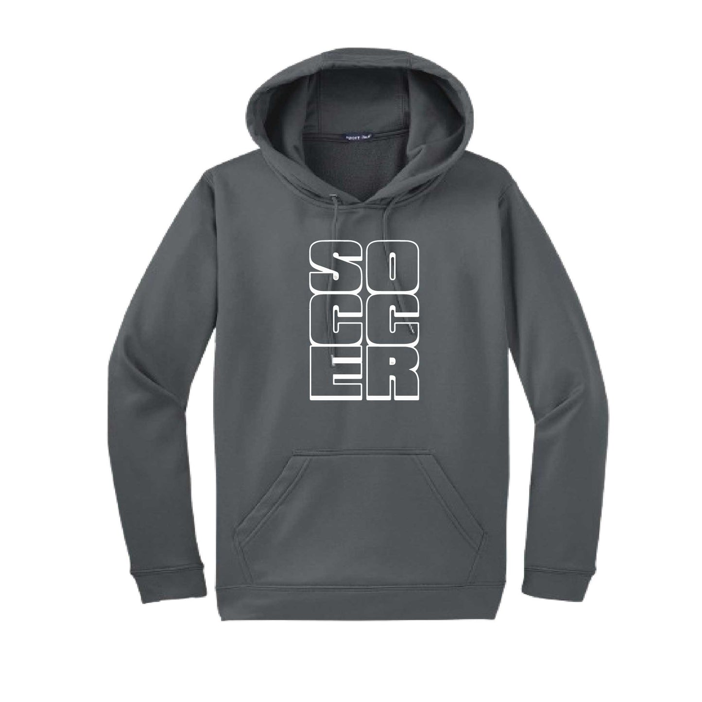 Soccer Stacked | Unisex Hoodie Athletic Soccer Sweatshirt | 50% Cotton/50% Polyester