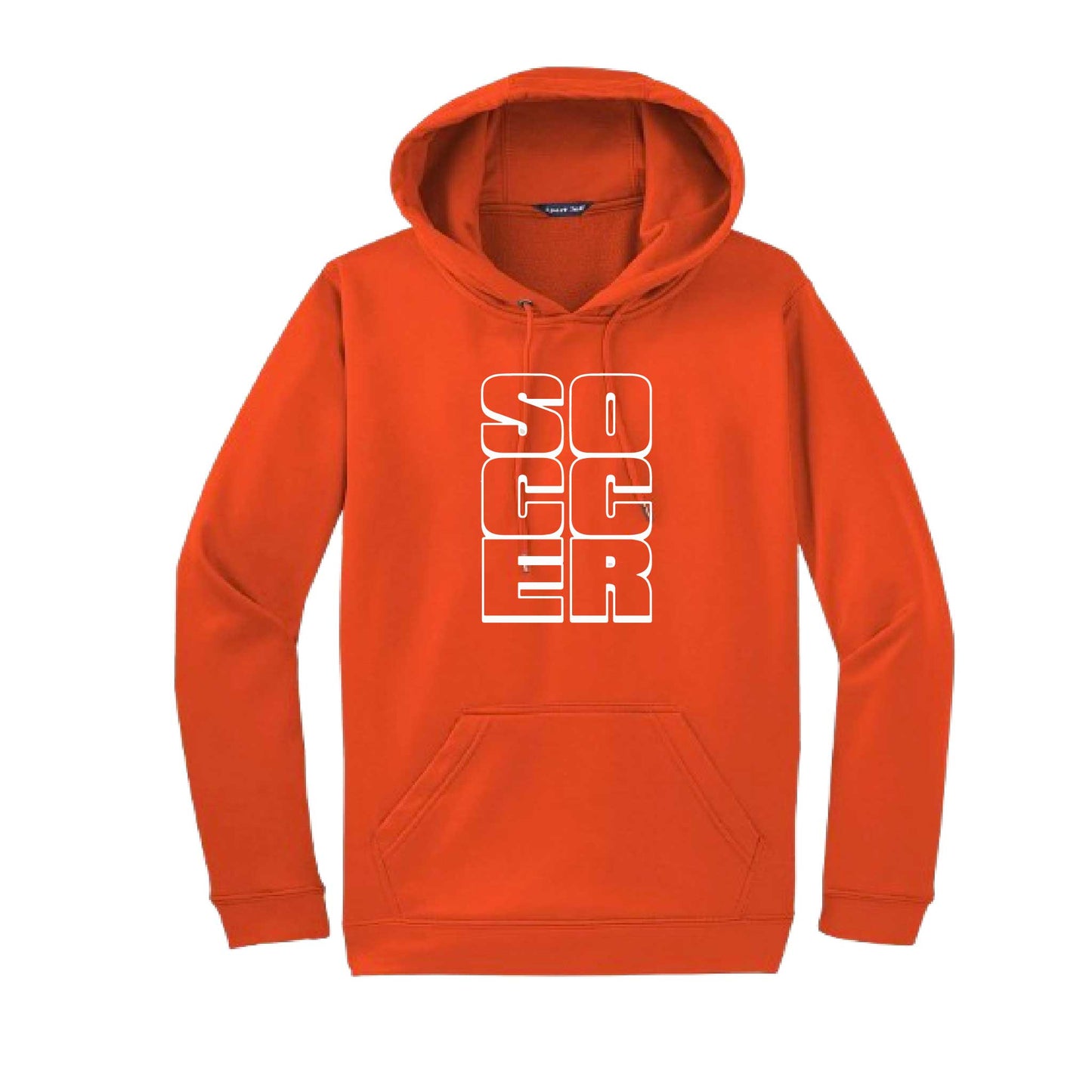 Soccer Stacked | Unisex Hoodie Athletic Soccer Sweatshirt | 50% Cotton/50% Polyester