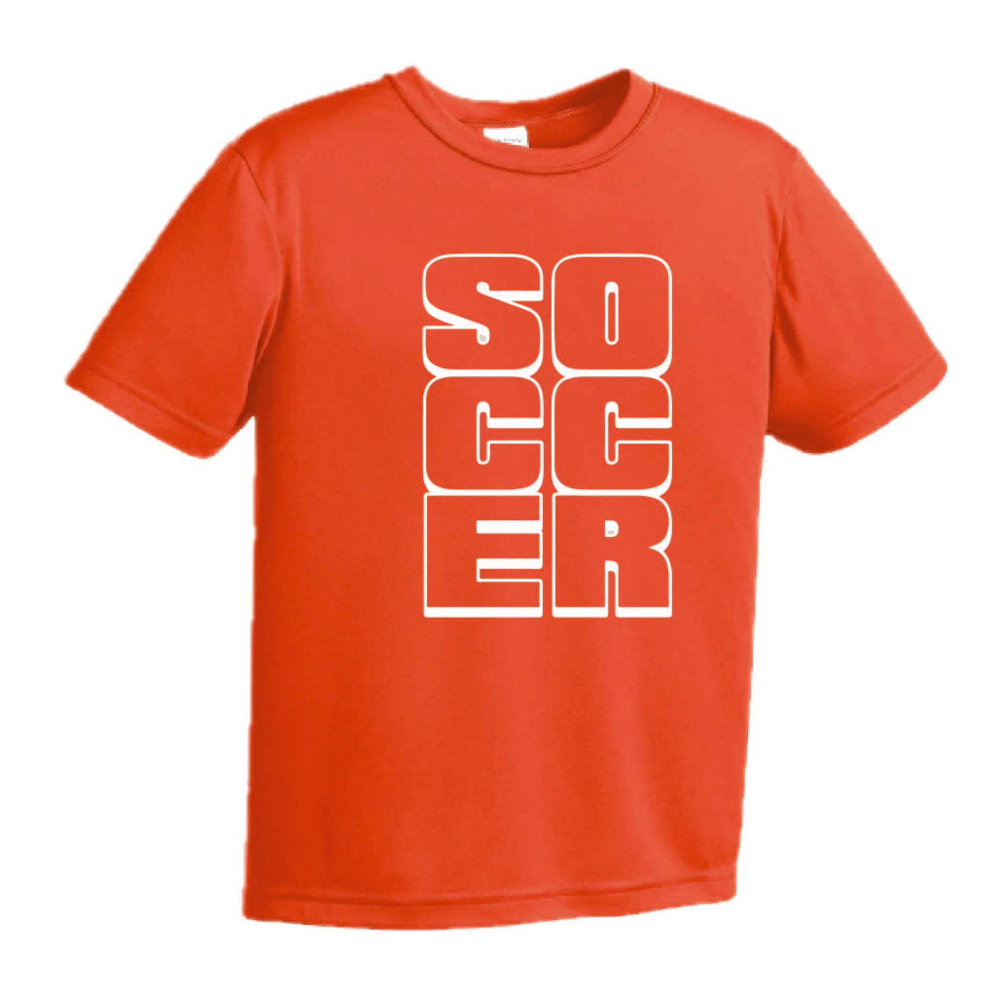 Soccer Stacked | Youth Short Sleeve Soccer T-Shirts | 100% Polyester