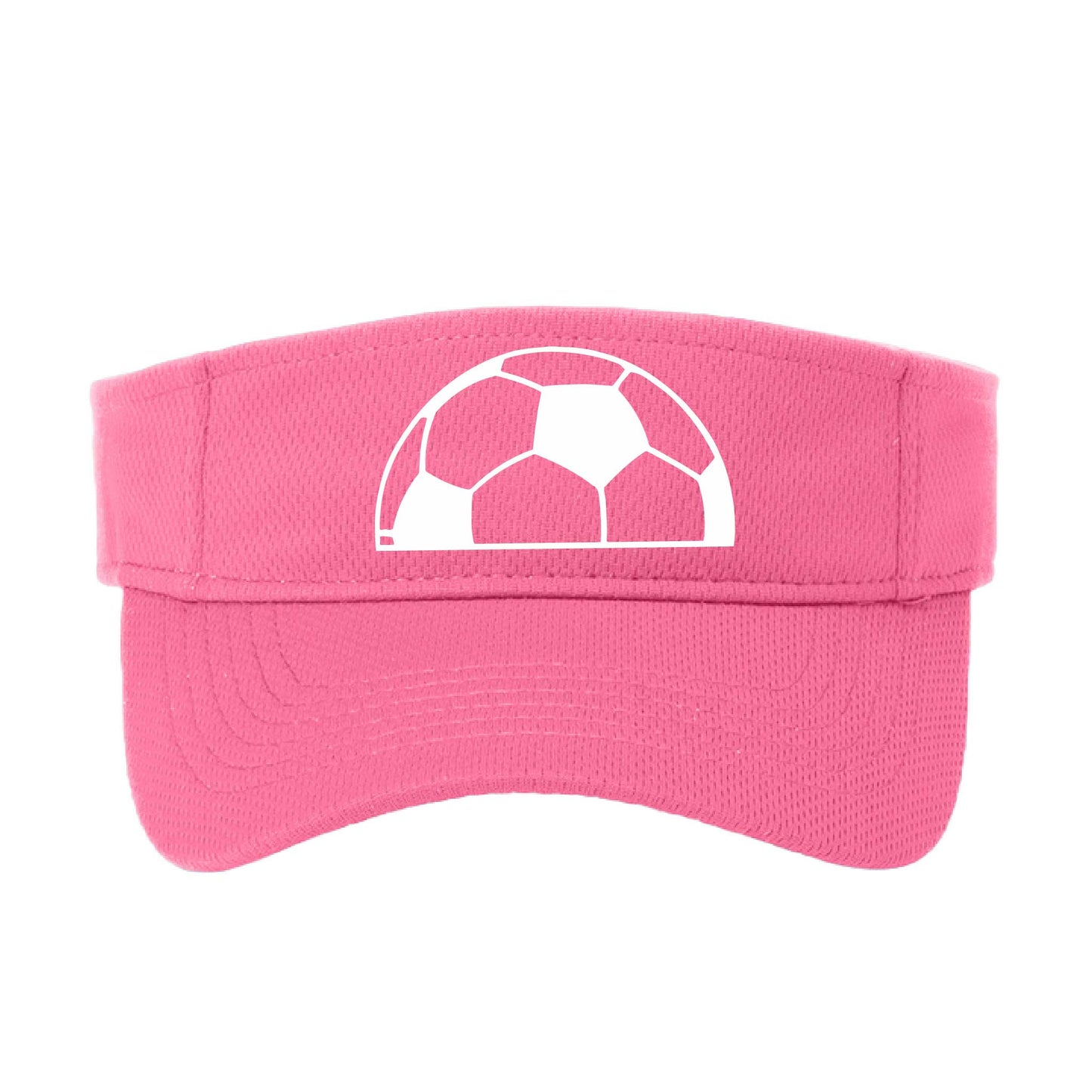 Half Soccer Ball | Baseball Visors | Moisture Wicking 100% Polyester