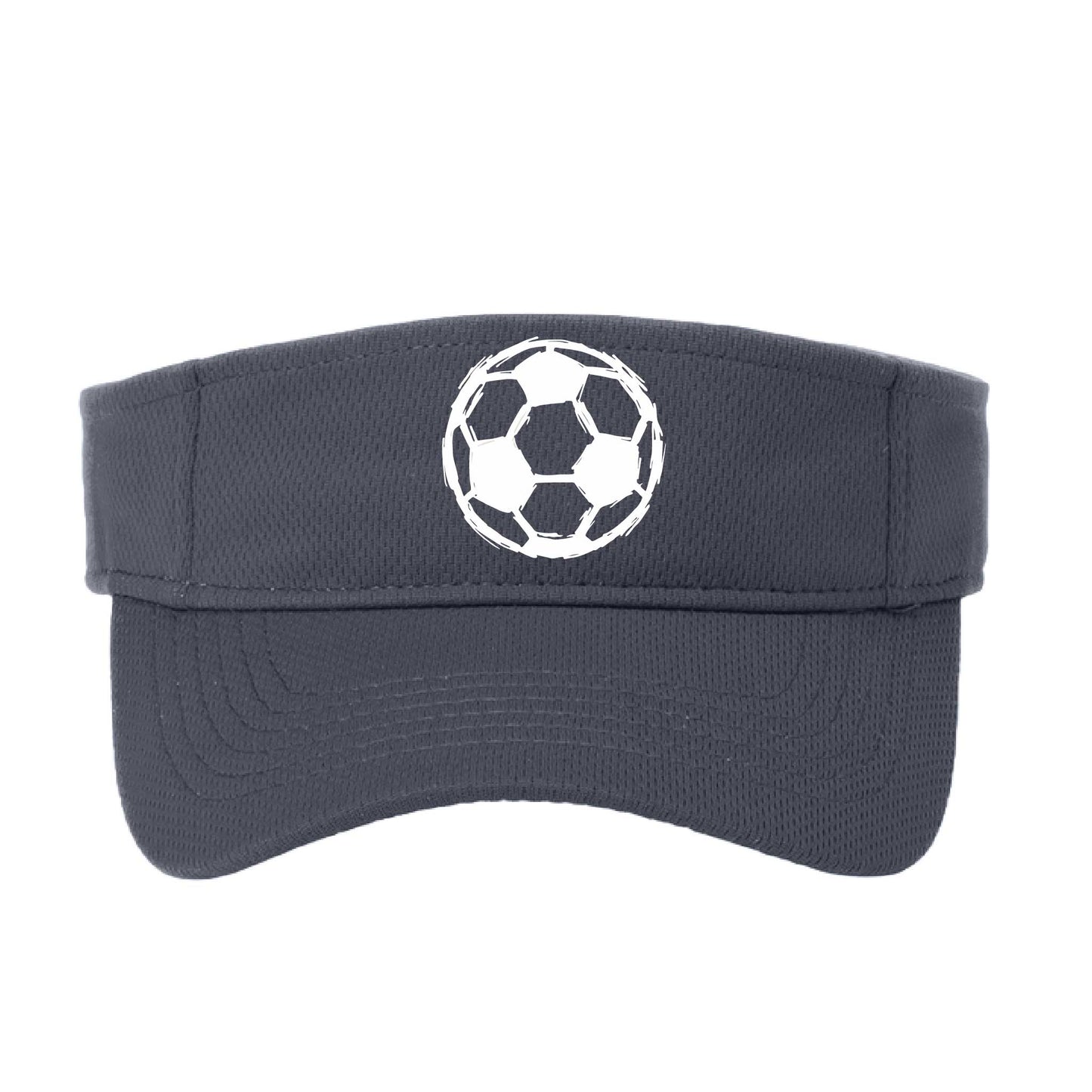 Soccer Sketched | Soccer Visors | Moisture Wicking 100% Polyester